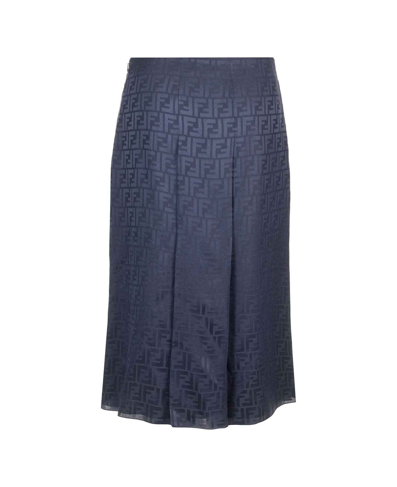 Fendi Twill Skirt - Blue