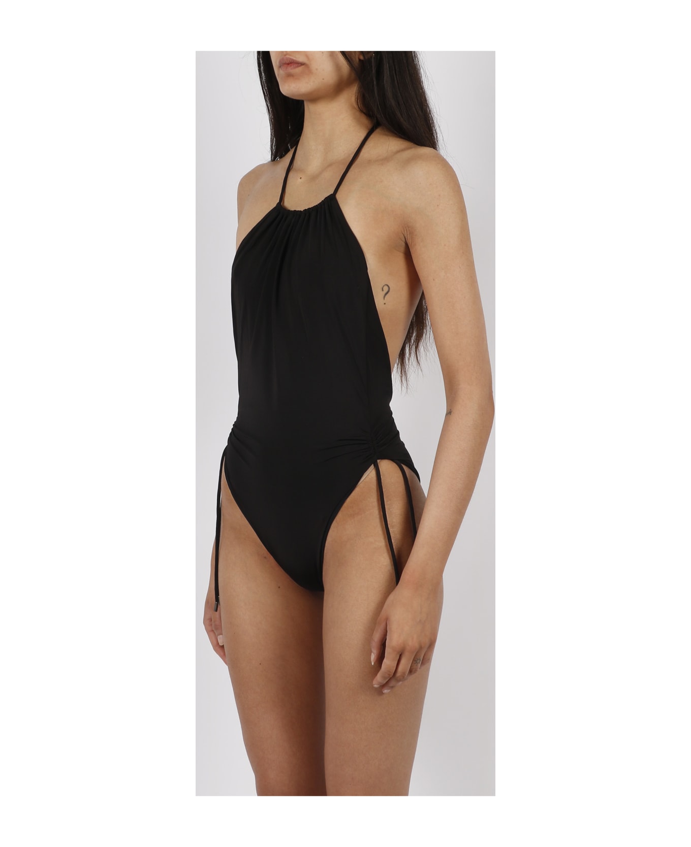 Saint Laurent Halterneck Swimsuit - Black