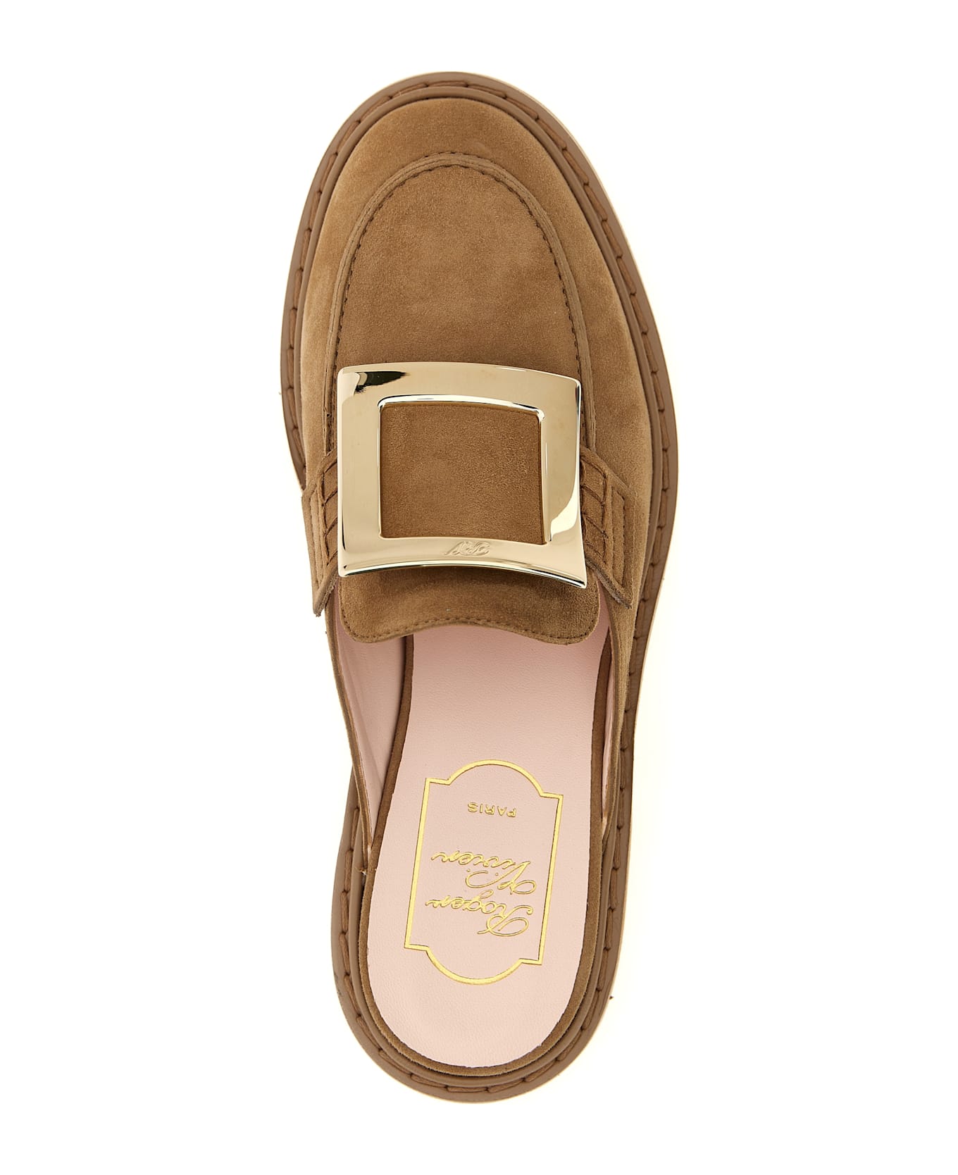 Roger Vivier 
viv
 Rangers
 Mules - Brown