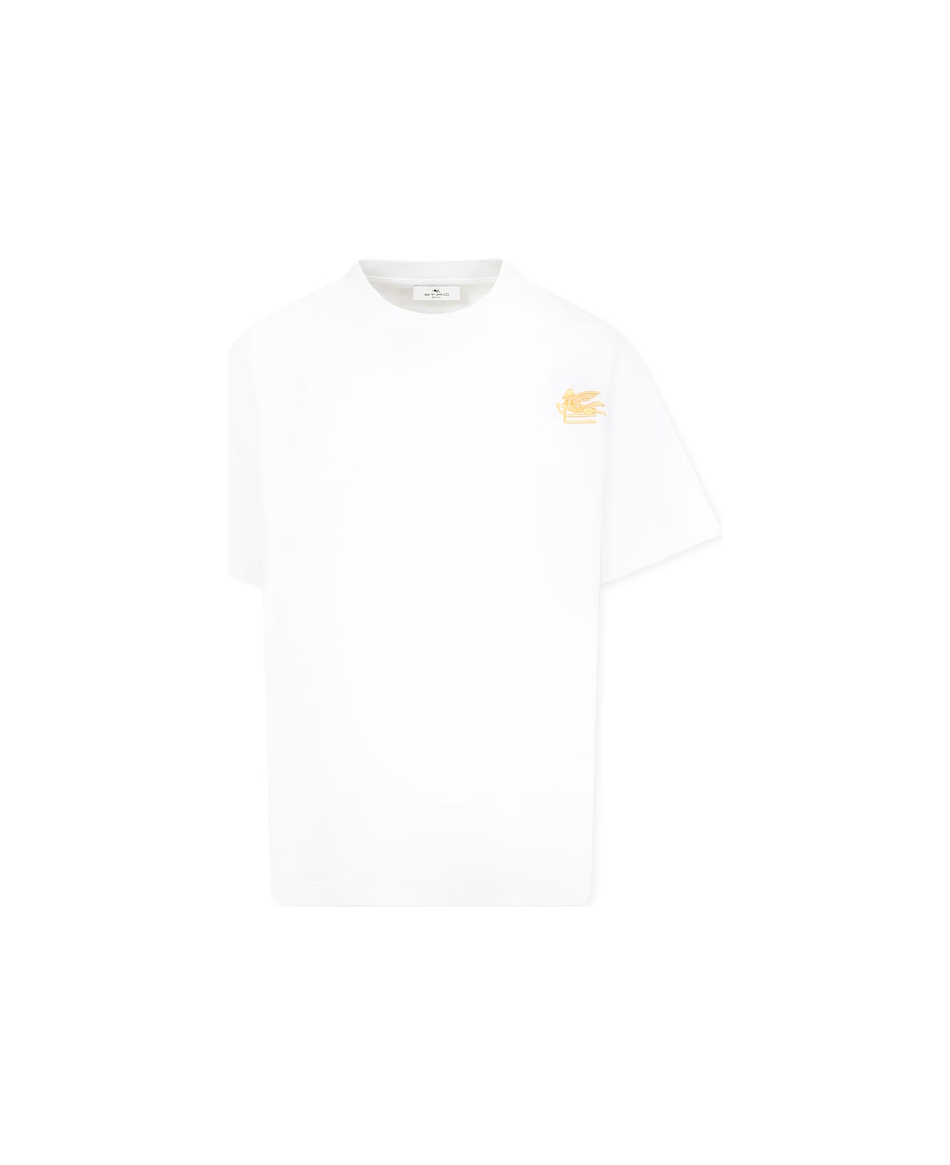 Etro White T-shirt For Boy Pegasus - White