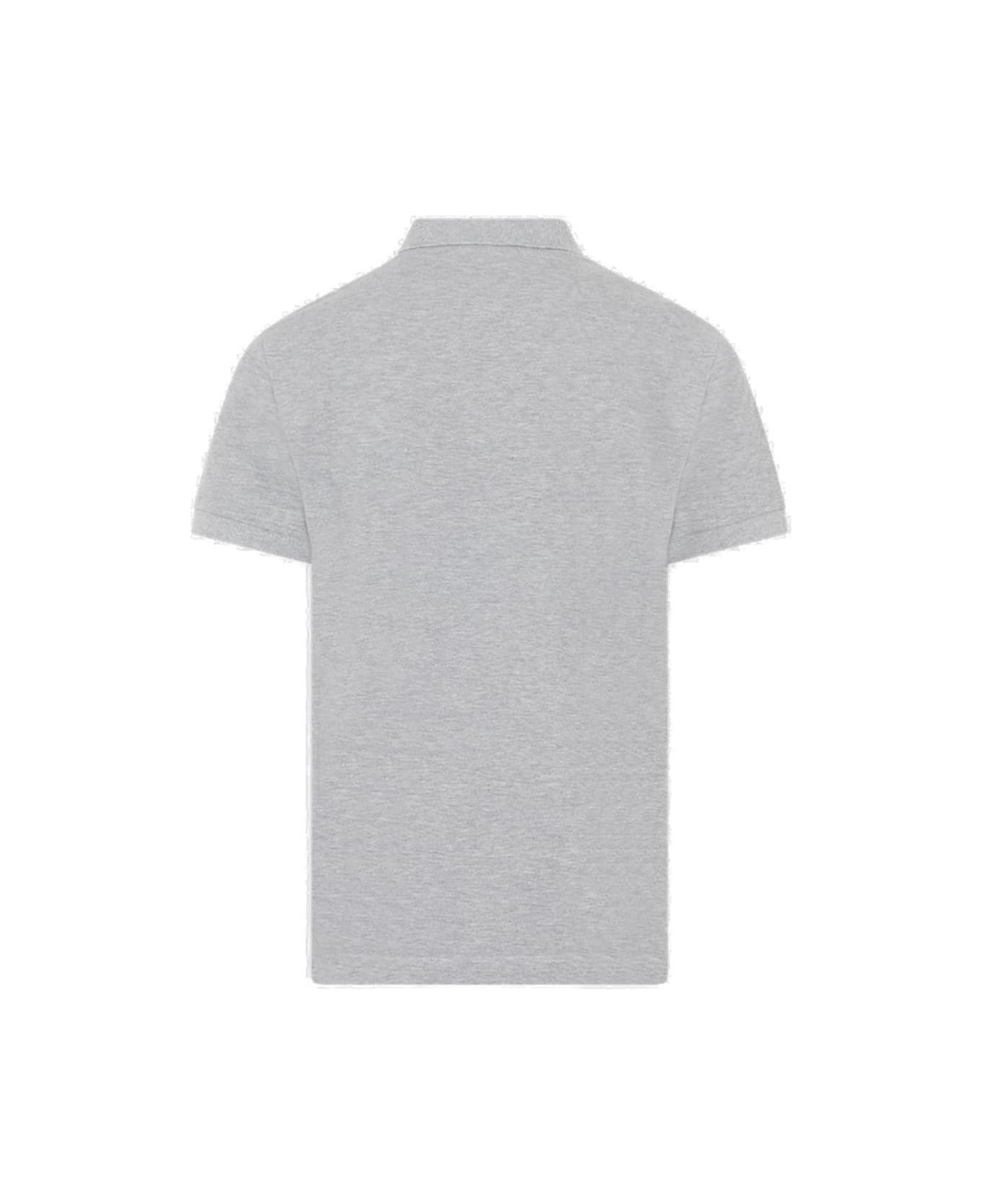 Stone Island Compass Patch Polo Shirt - Grey シャツ
