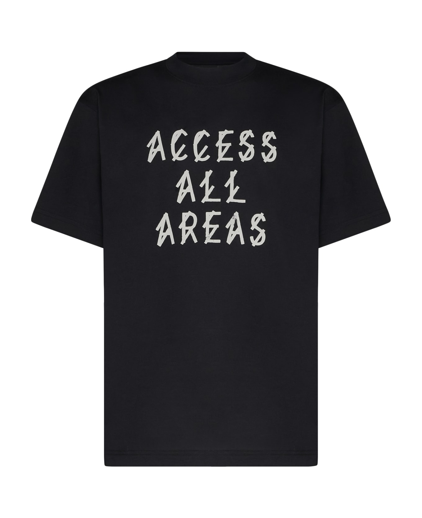 44 Label Group T-Shirt - Black+aaa print シャツ