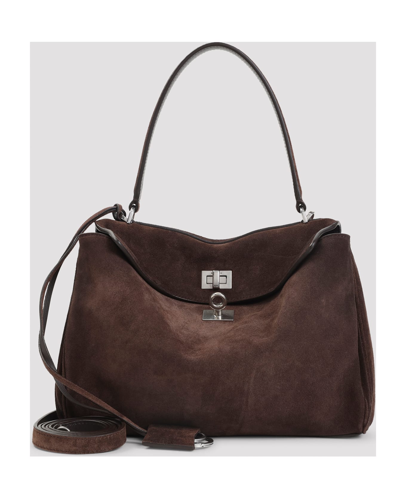 Balenciaga Rodeo Top Handle S Handbag - Light Espresso