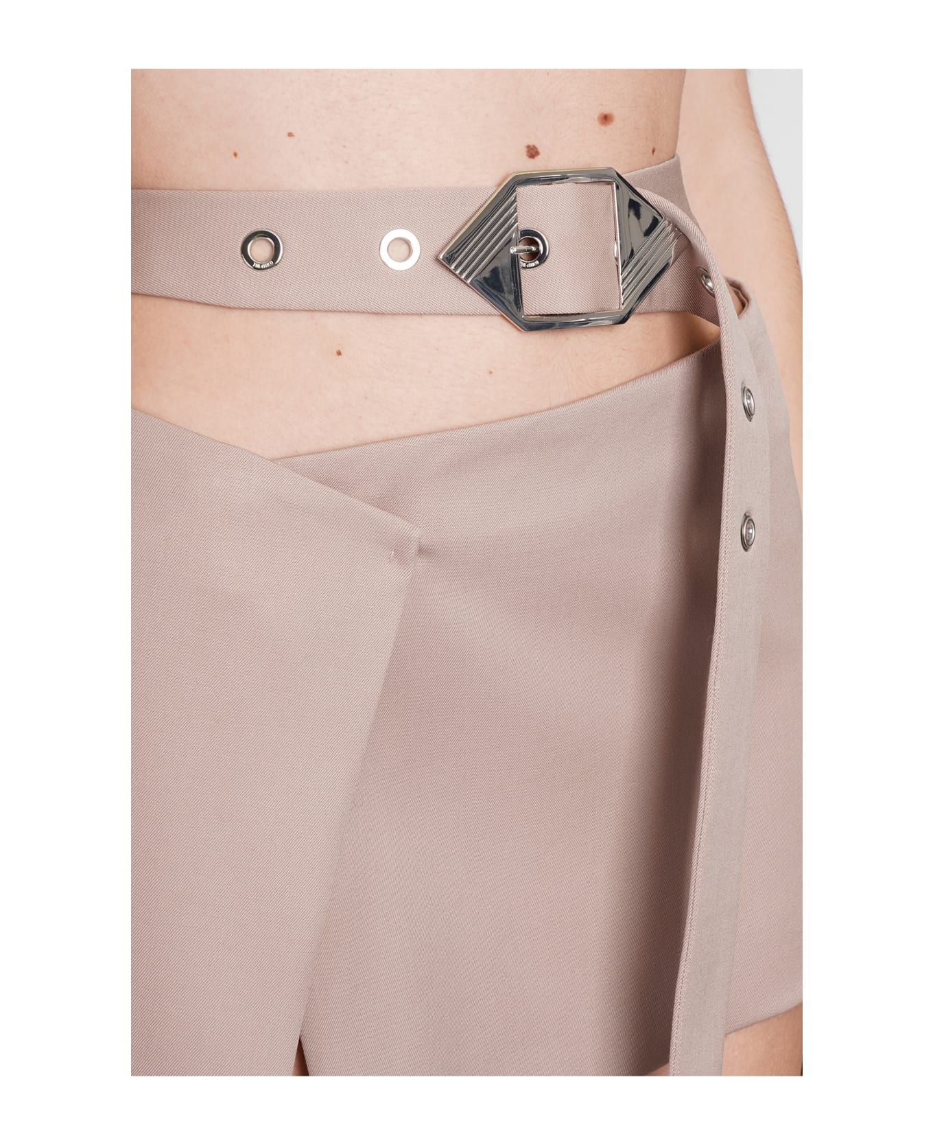 The Attico Skirt In Beige Wool スカート