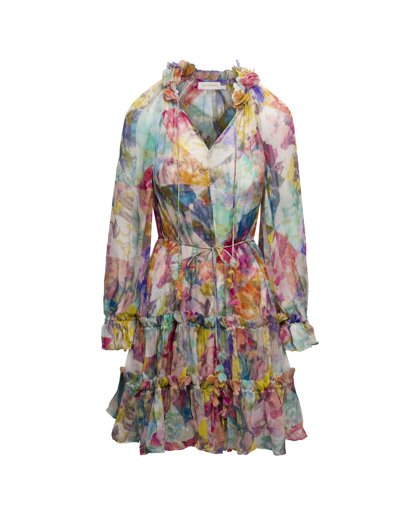 Zimmermann Silk Mini Dress - MultiColour ワンピース＆ドレス