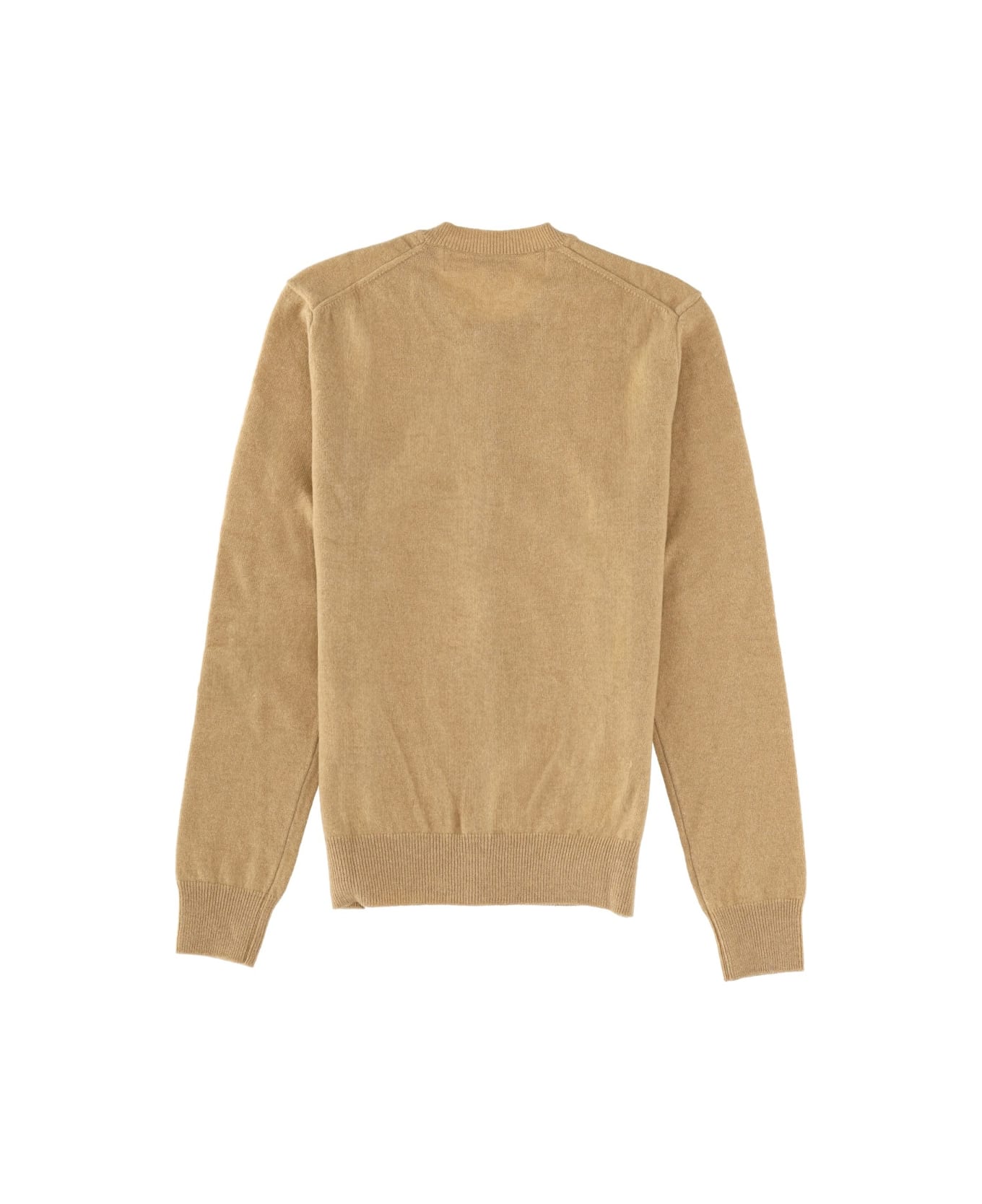 Comme des Garçons Play Cardigan With Logo - BEIGE