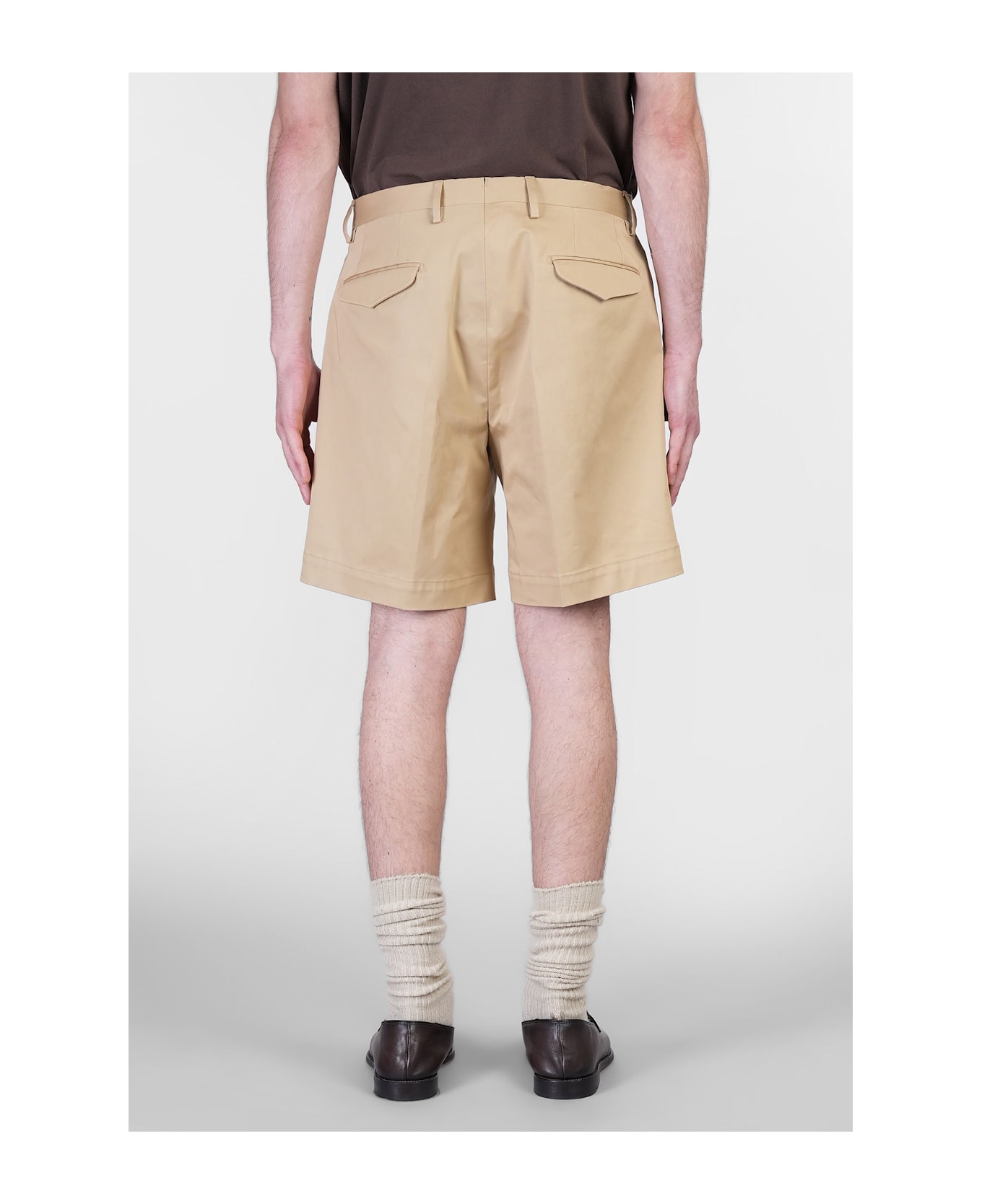 Briglia 1949 Javas Shorts In Camel Cotton - Camel