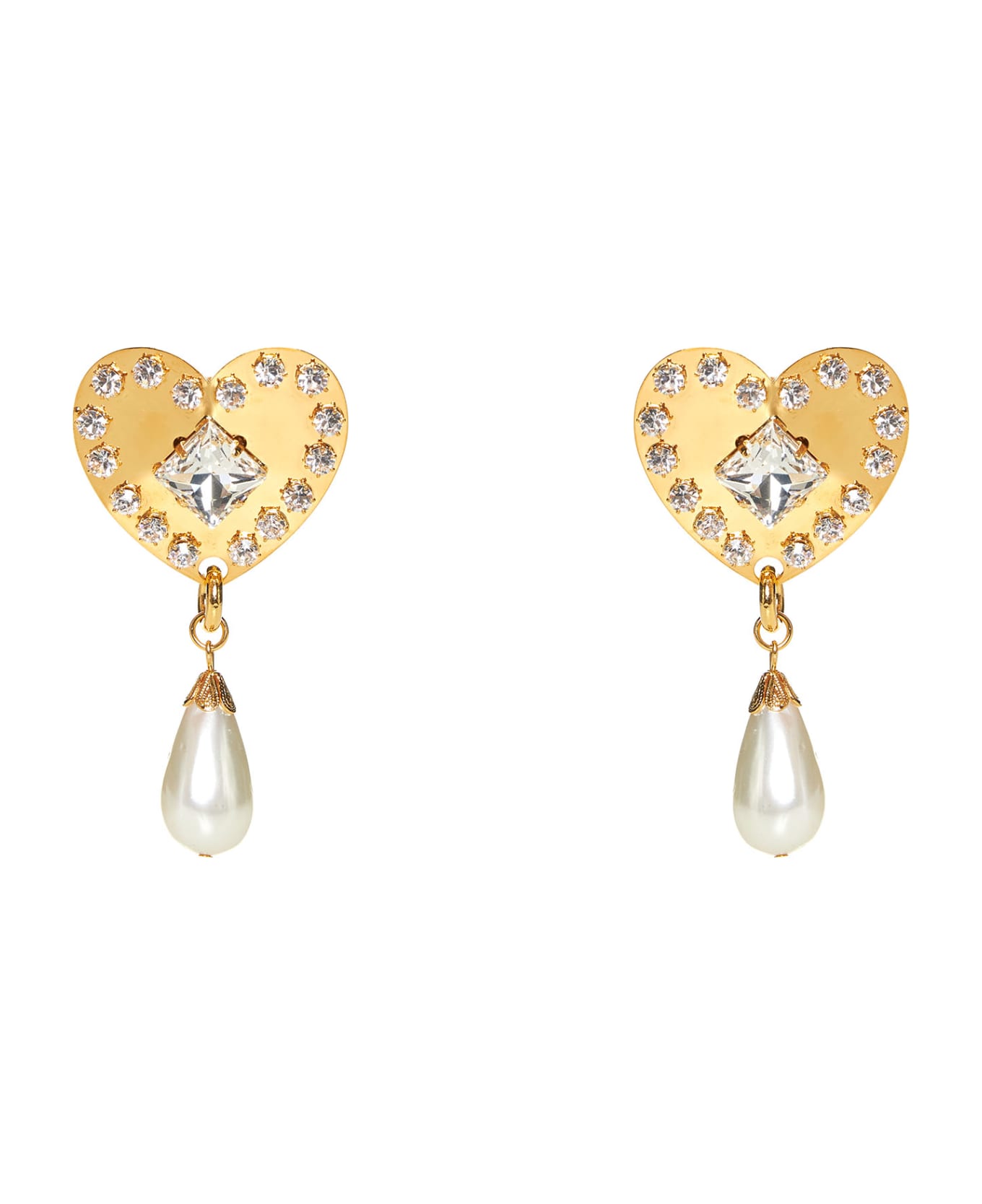 Alessandra Rich Earrings - Cry gold