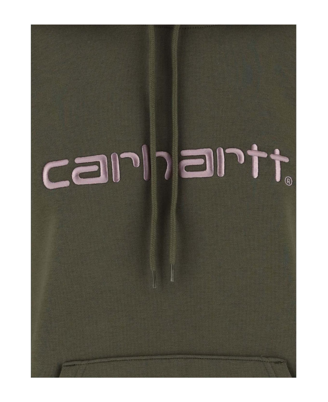 Carhartt Logo Cotton Blend Hoodie - Green