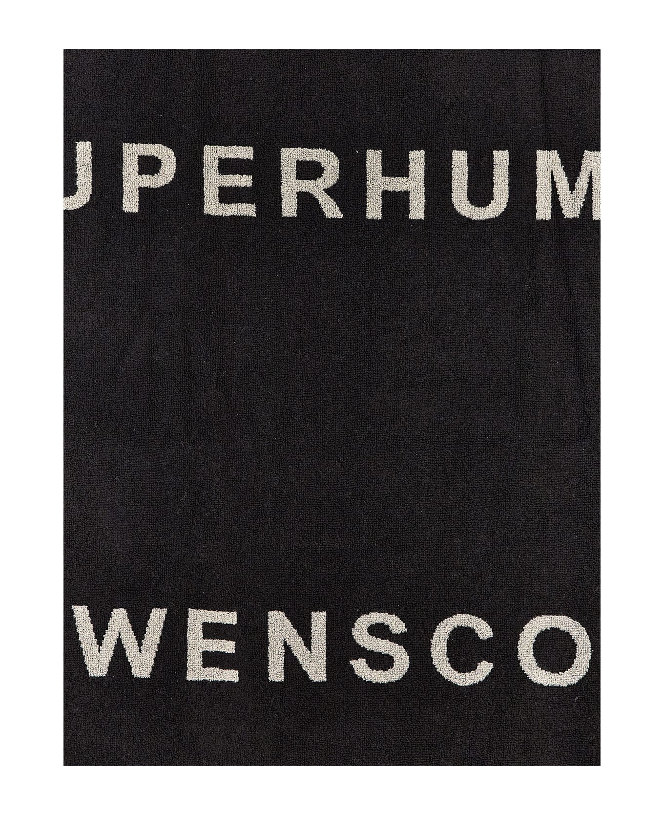 Rick Owens Beach Towel Written - Black  
