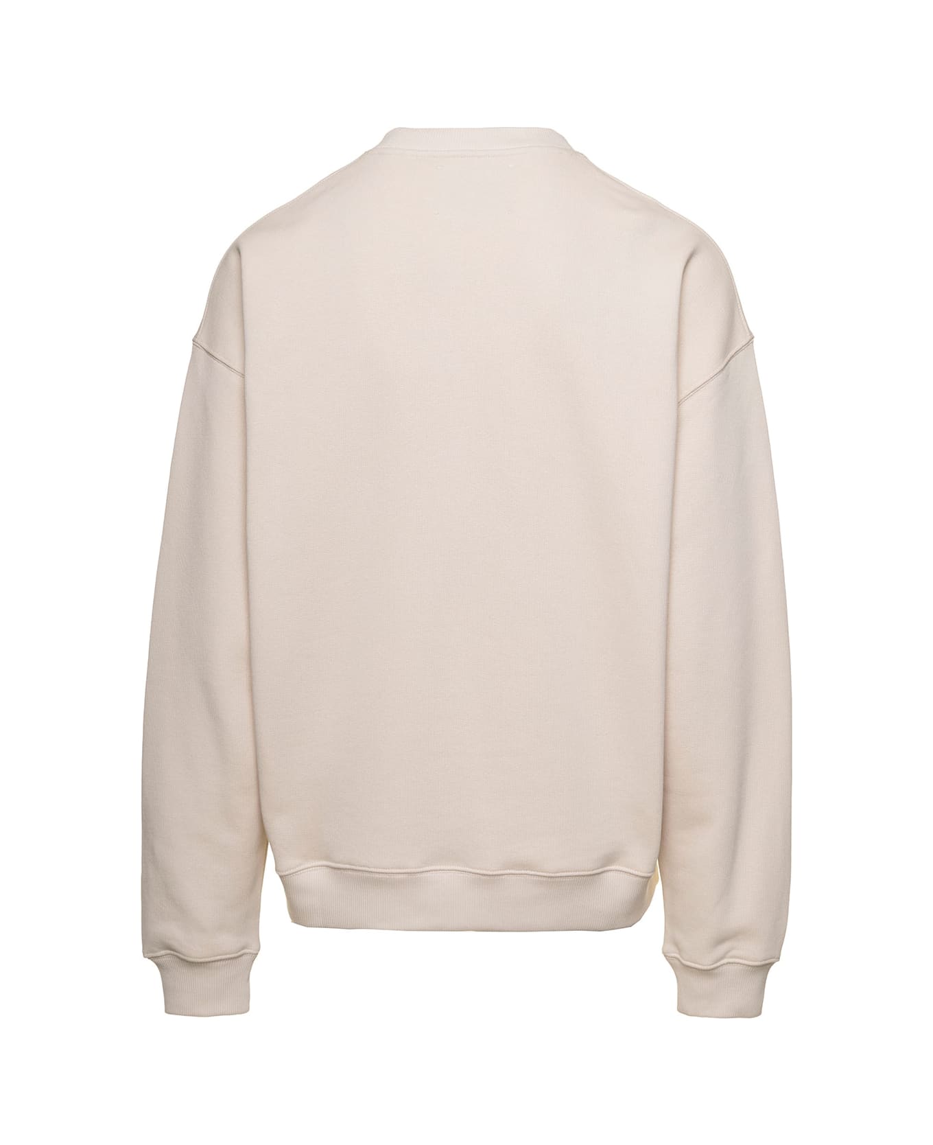 Axel Arigato 'team' Beige Sweatshirt With Front Logo Patch In Cotton Man - Beige