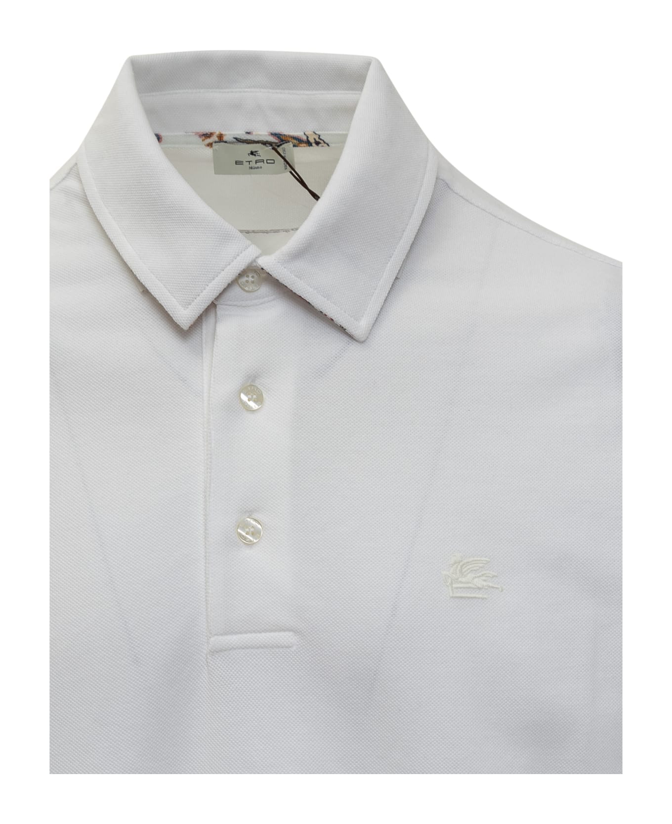 Etro Polo Shirt With Logo - BIANCO OTTICO