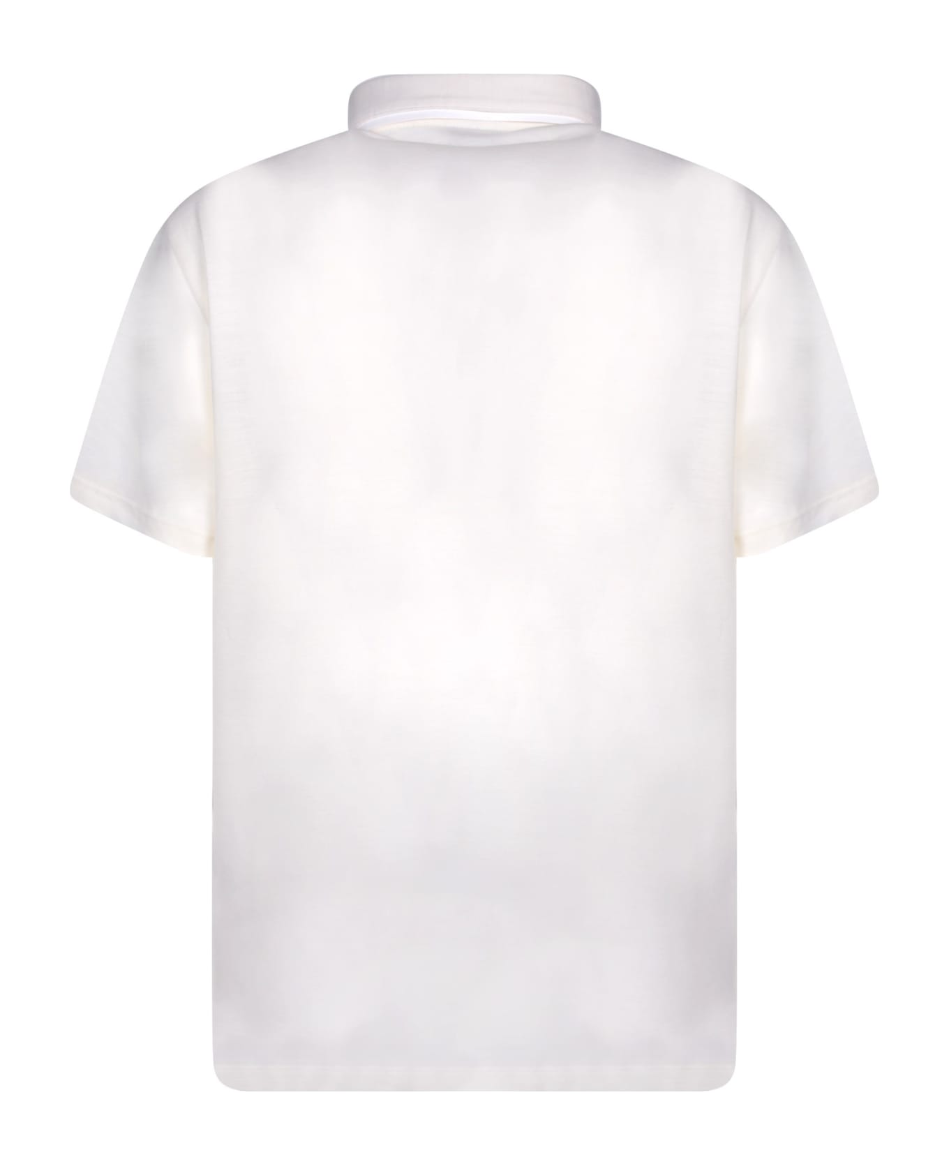 Brioni Golf Logo White Polo Shirt - White ポロシャツ