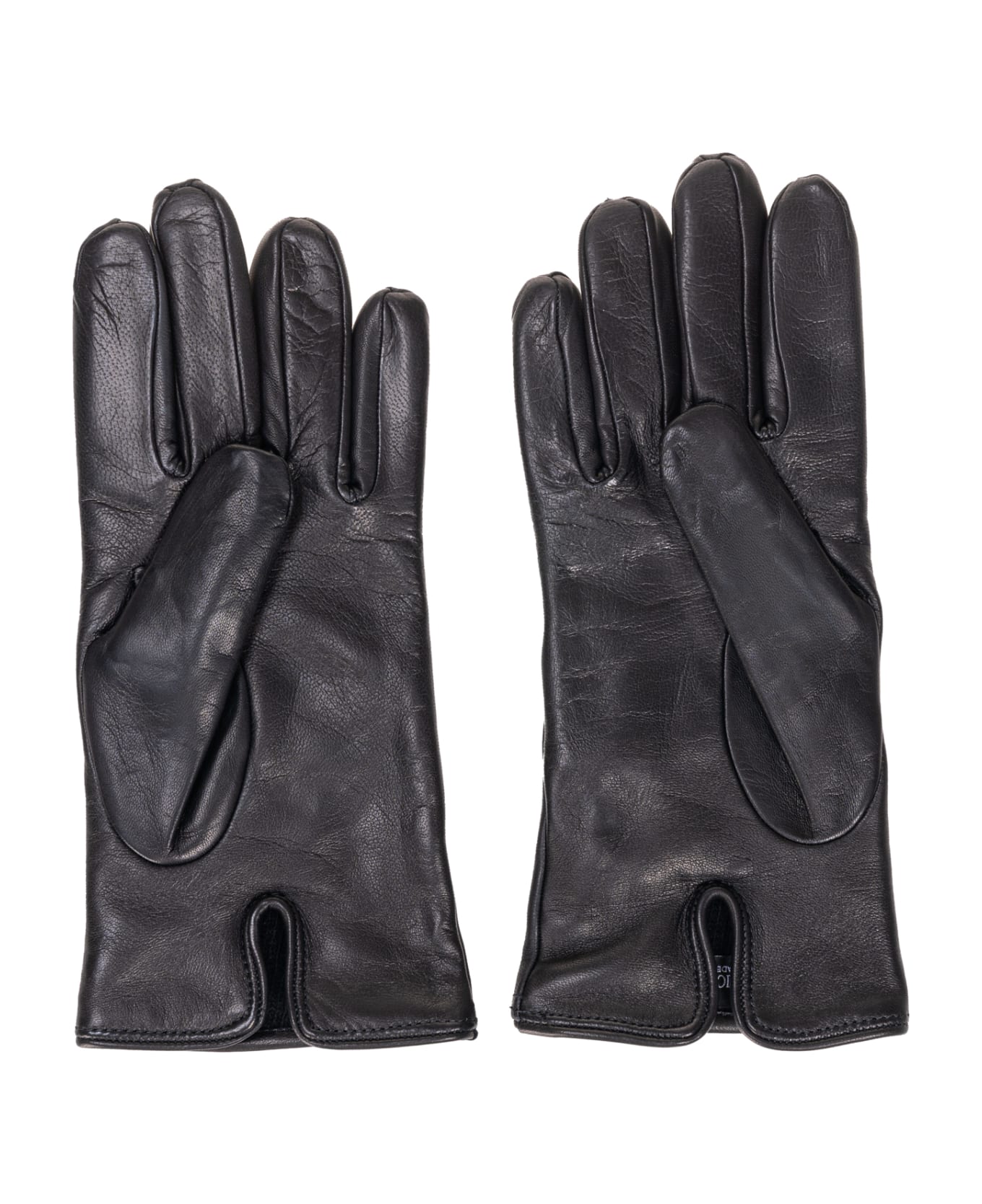 Emporio Armani Leather gloves - Nero