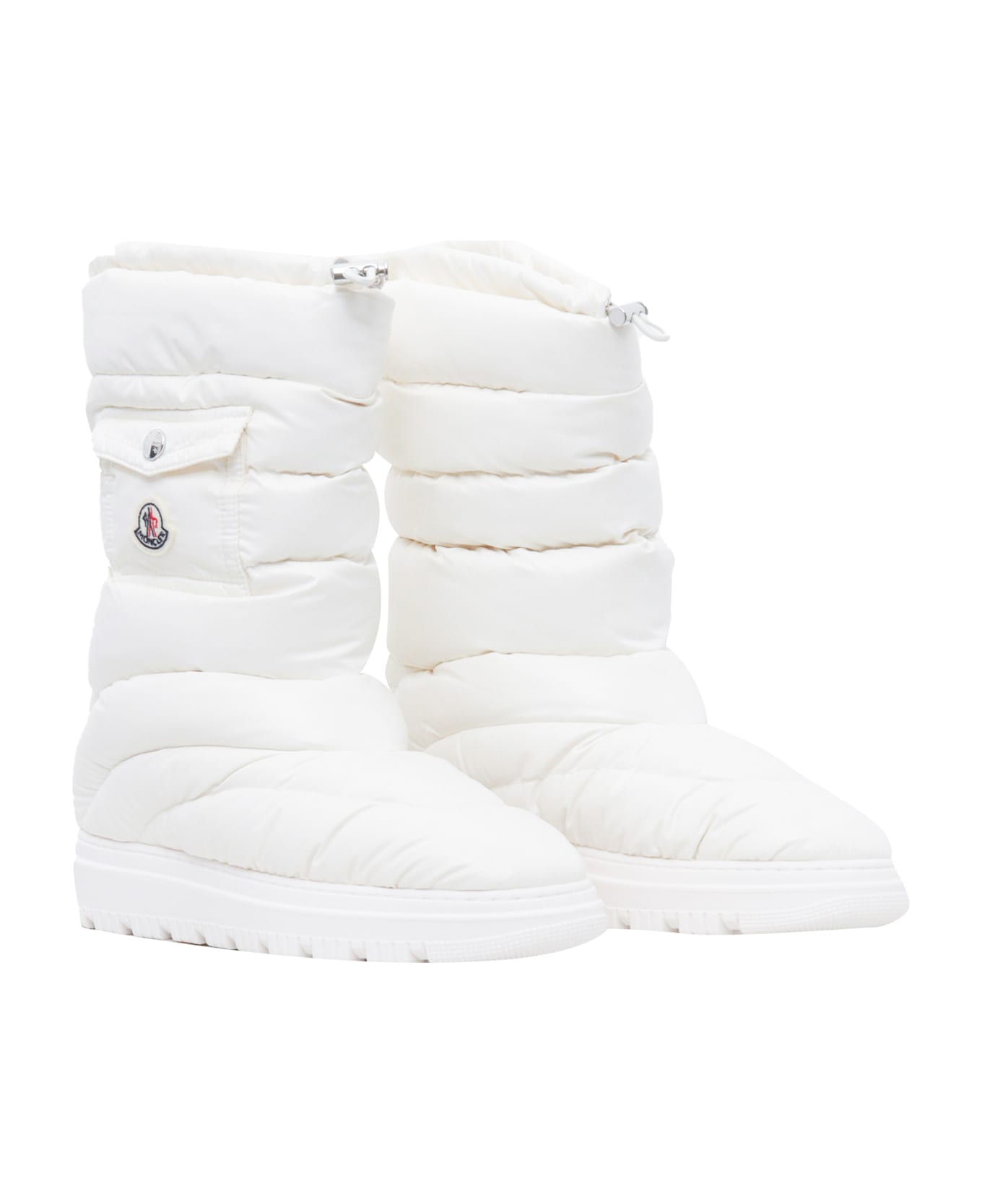 Moncler Petit Gaia Pocket Snow Boots - WHITE