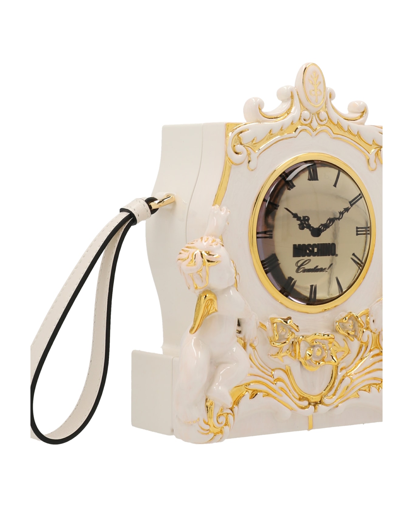 Moschino 'clock Clutch - White