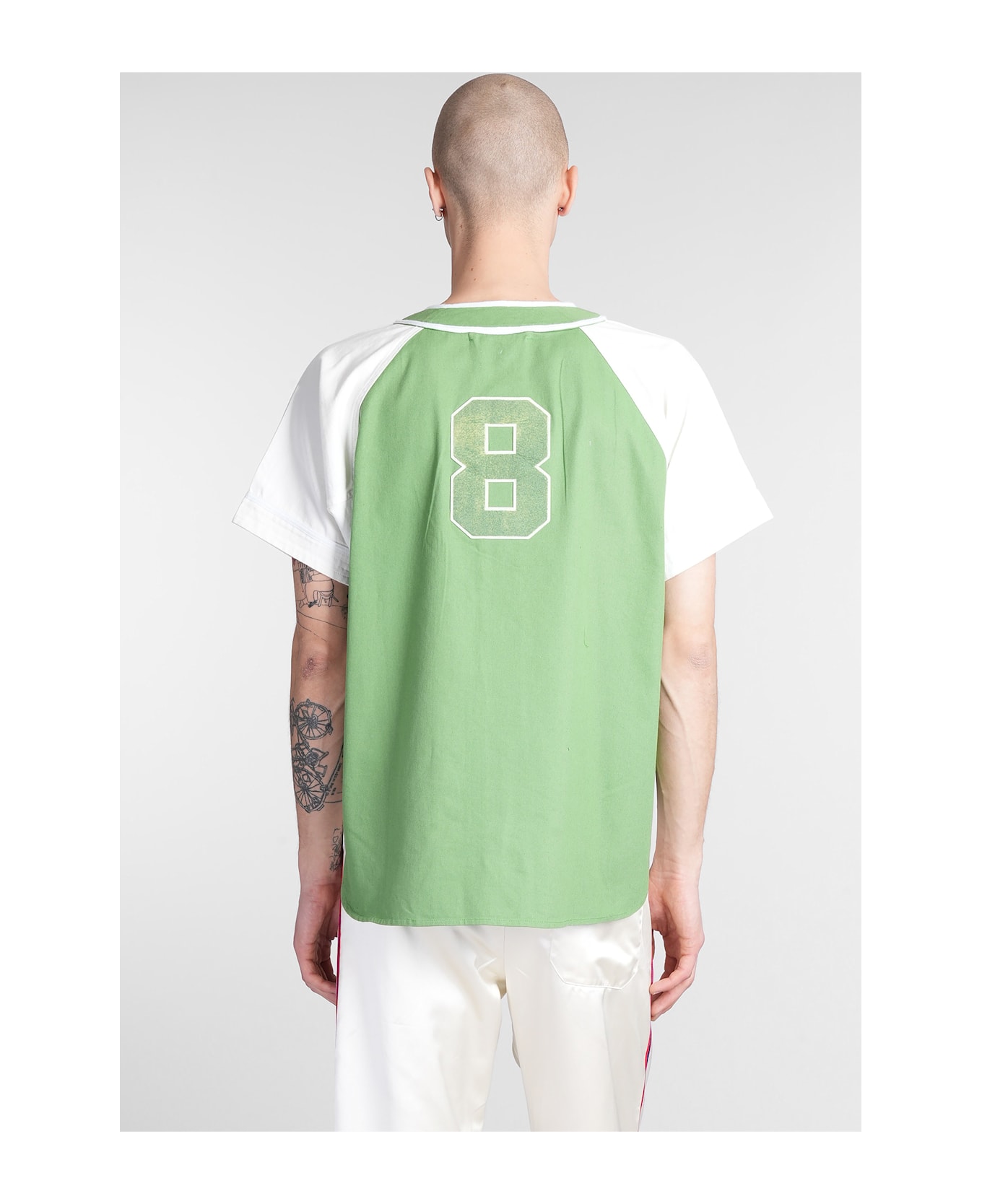 Bode Shirt In Green Cotton - green