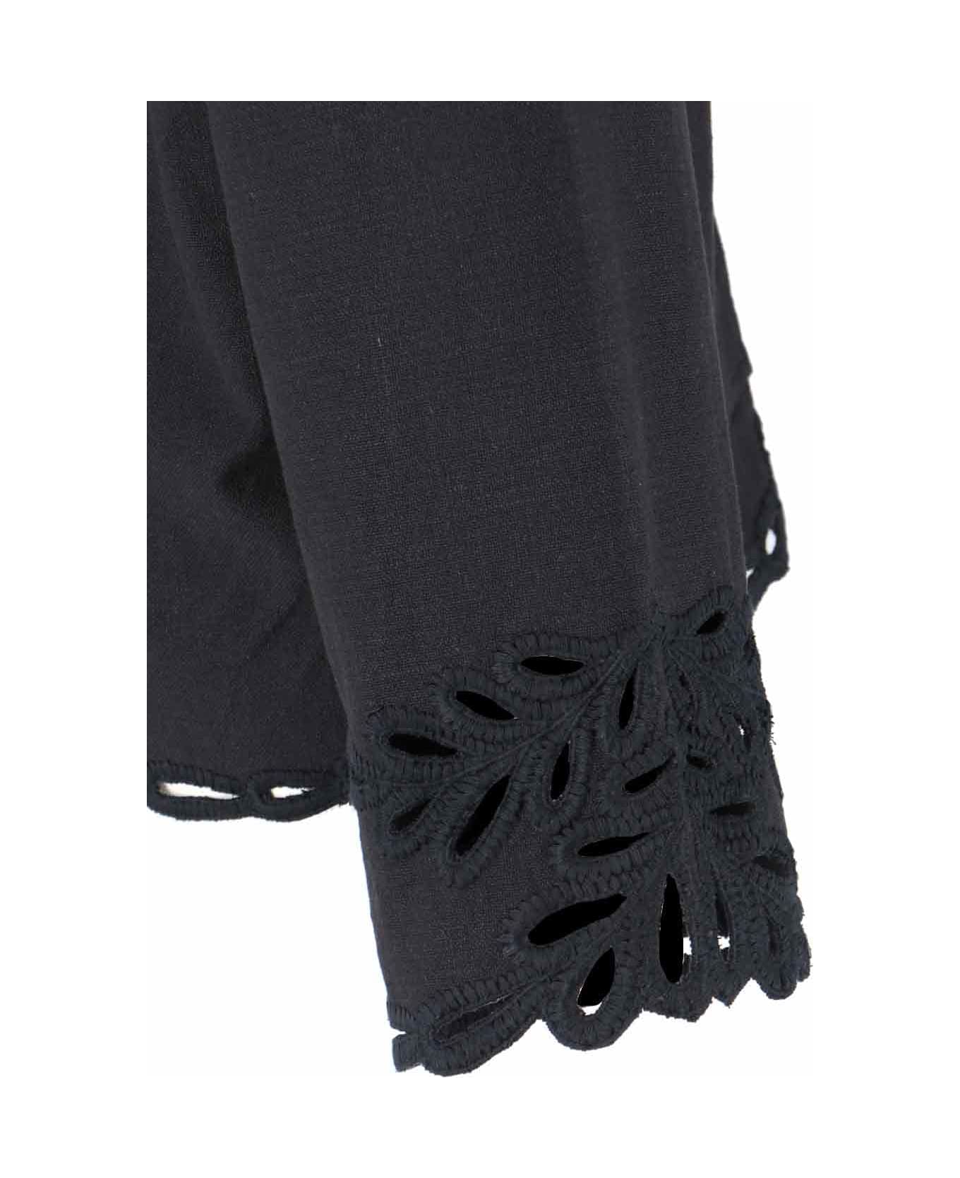 Marant Étoile 
solvi
 Embroidered Crop Top - Black  