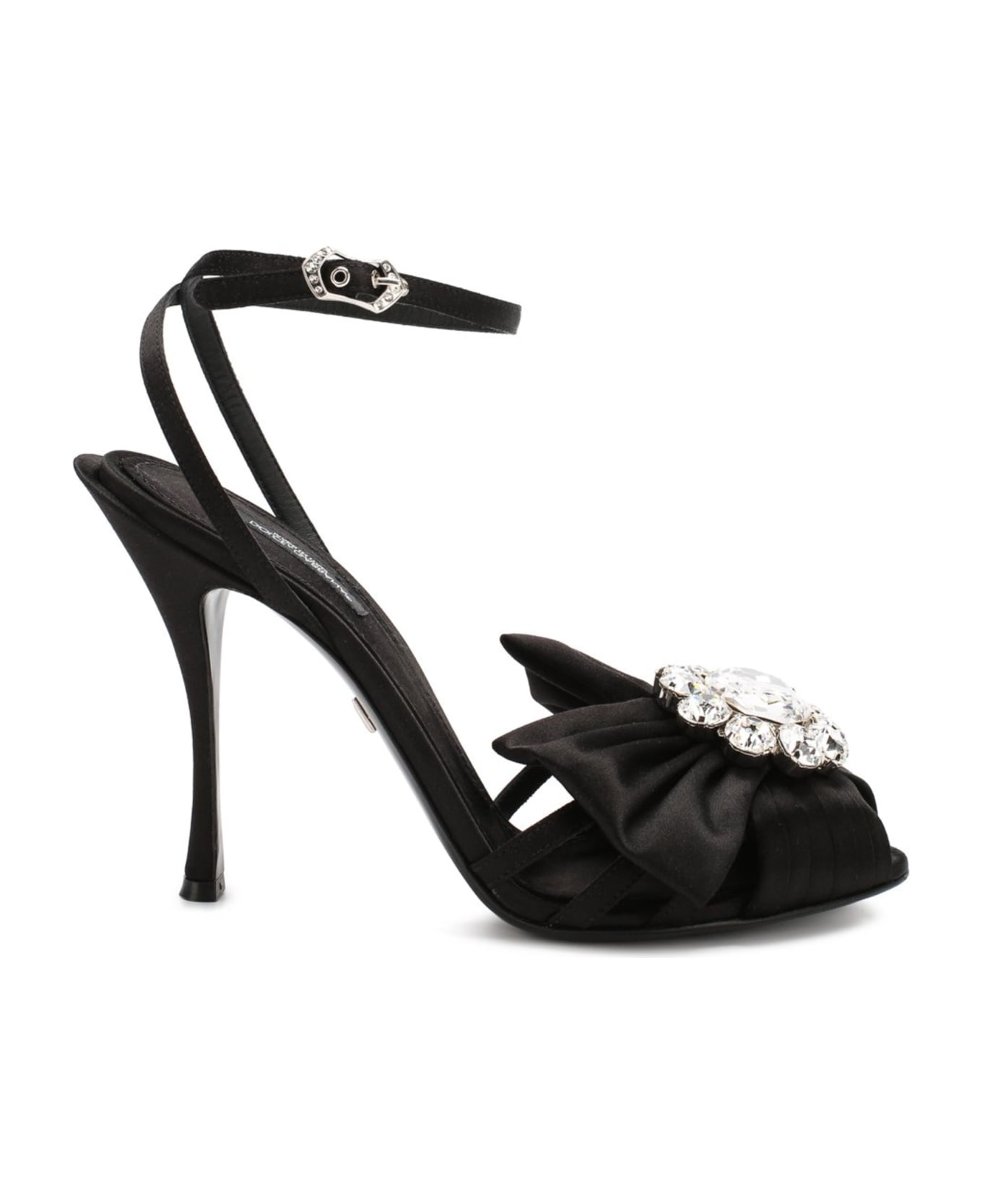 Dolce & Gabbana Bette Crystal Sandals - Black サンダル