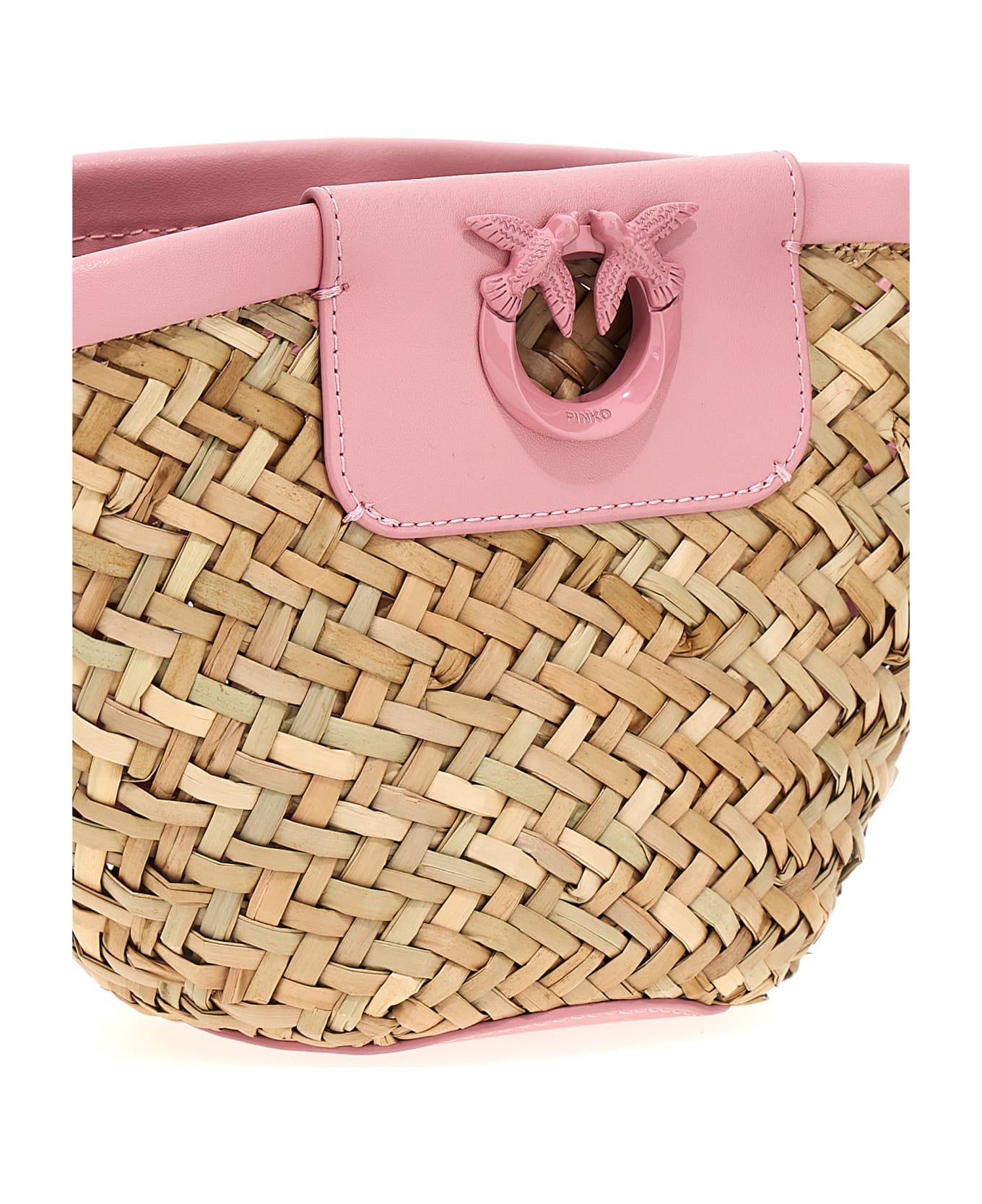 Pinko 'love Summer' Bucket Bag - Naturale/rosa