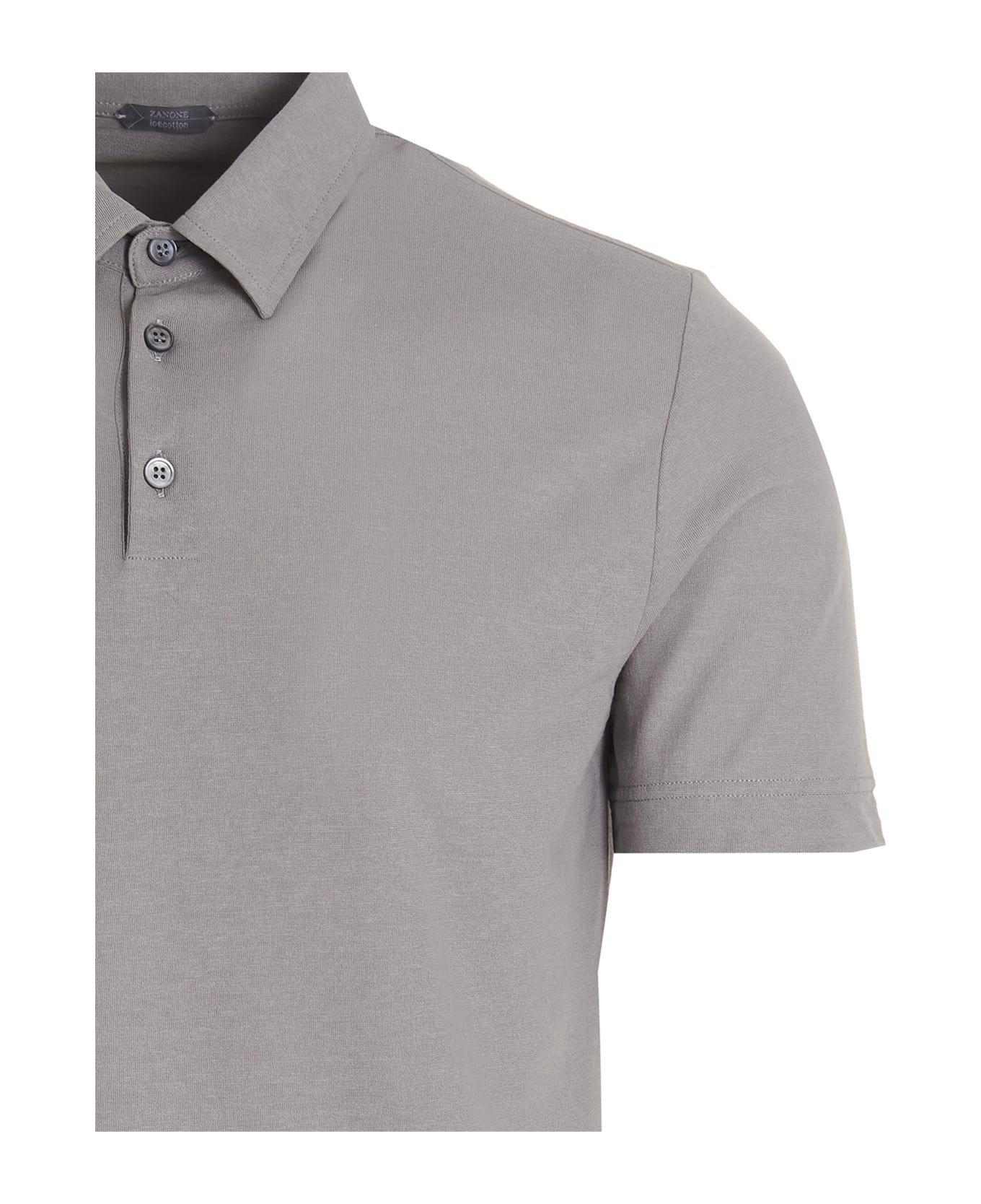 Zanone Ice Cotton Polo Shirt - Grigio chiaro