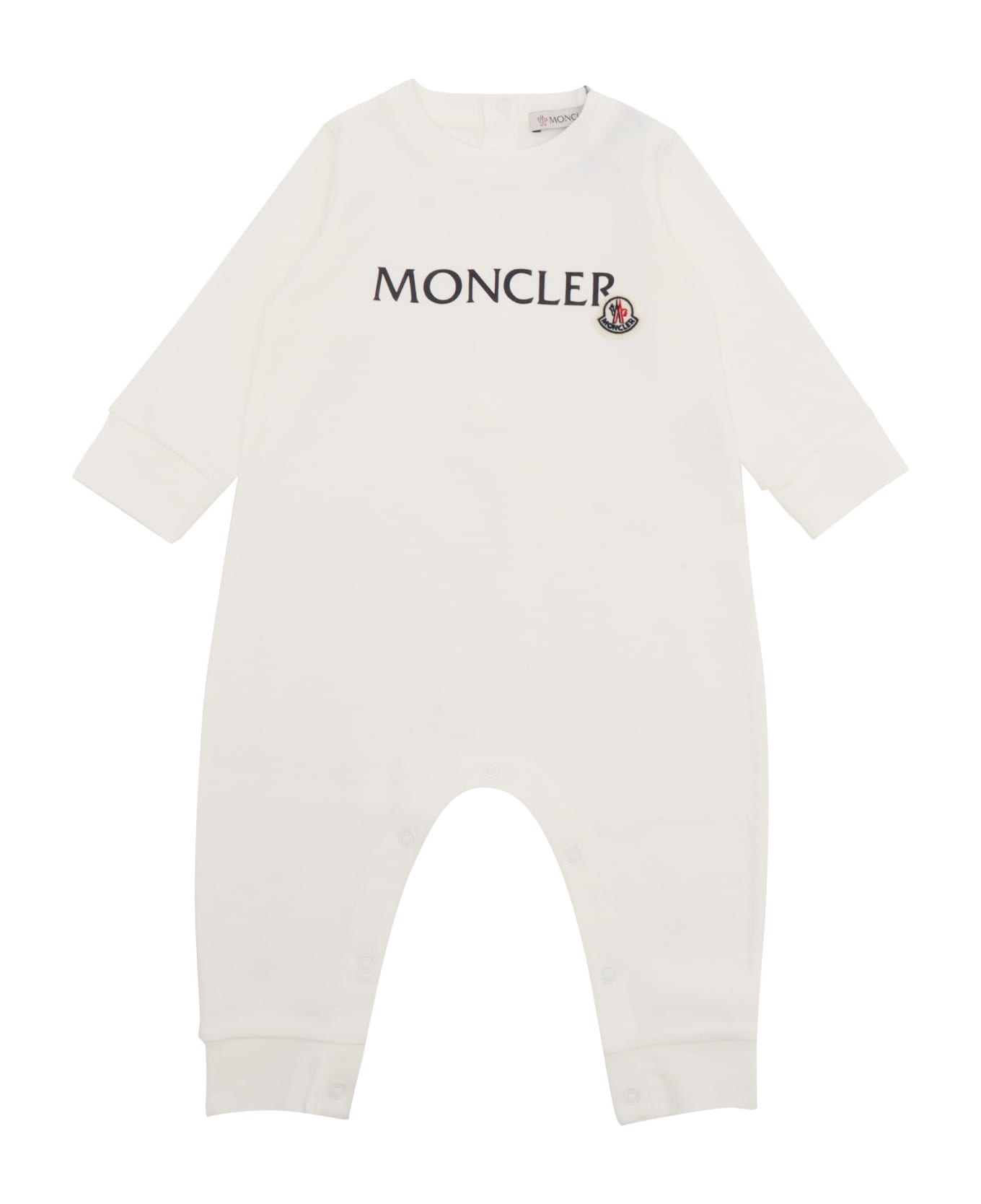 Moncler White Romper - BEIGE ボディスーツ＆セットアップ