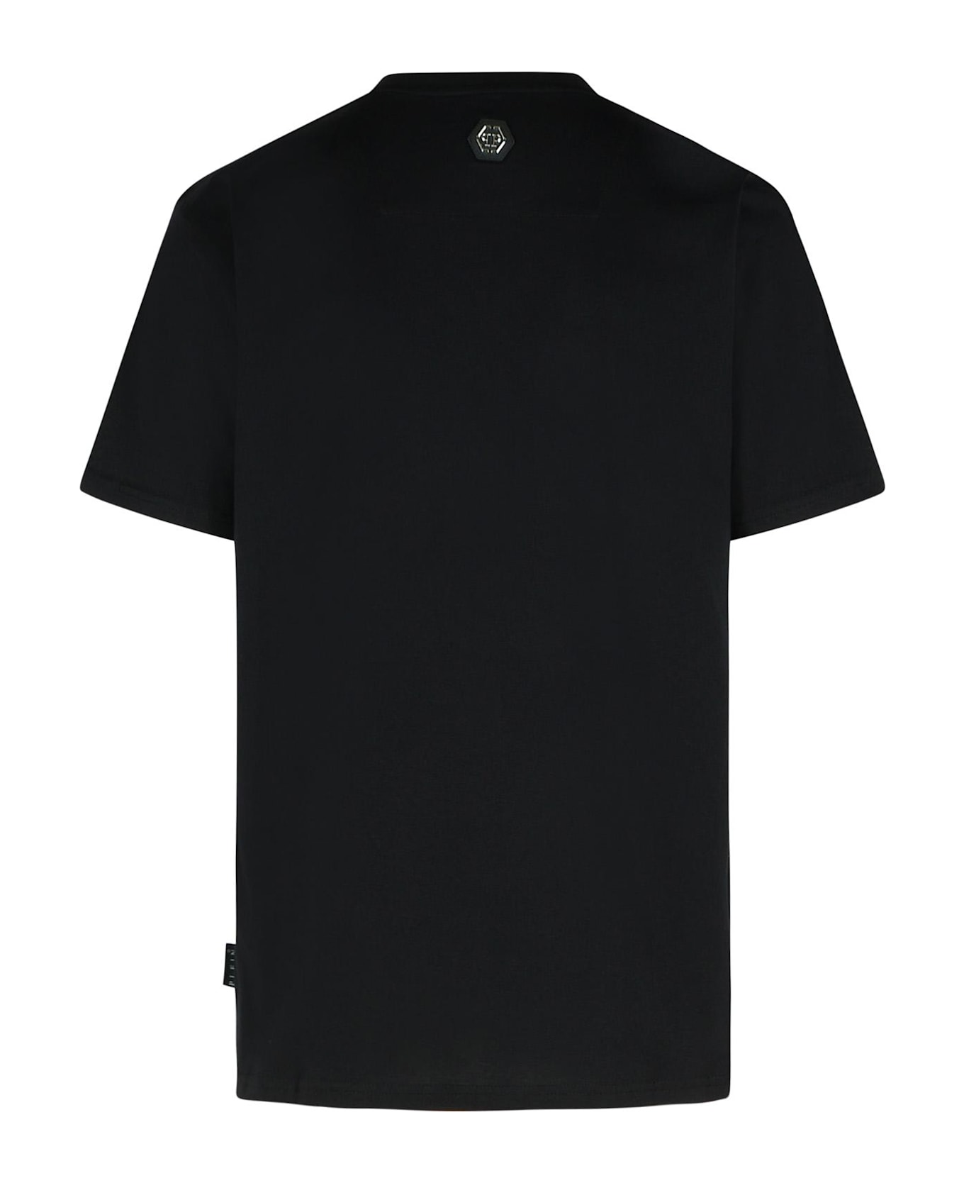 Philipp Plein Black Cotton T-shirt - Black