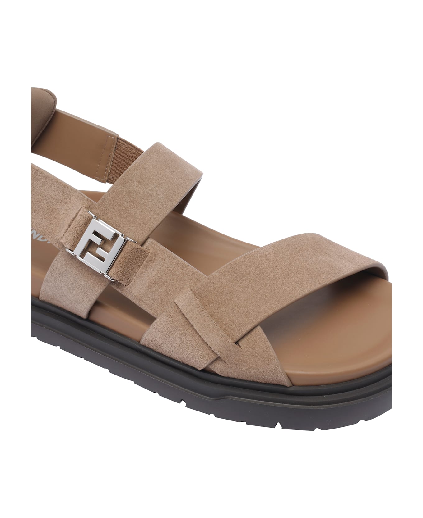 Fendi Ff Sandals - Beige