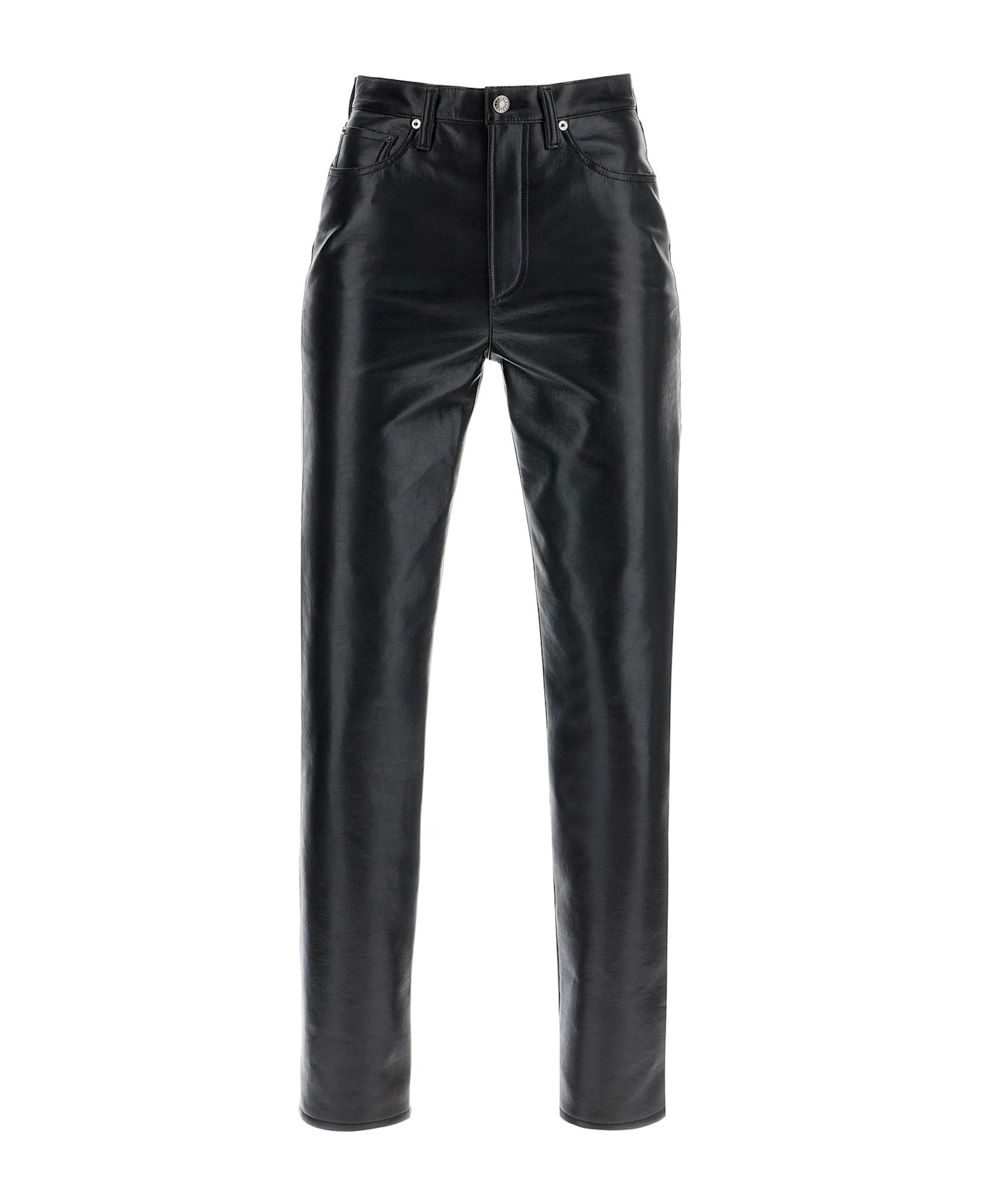 AGOLDE '90's Recycled Leather Pinch Waist - BLACK