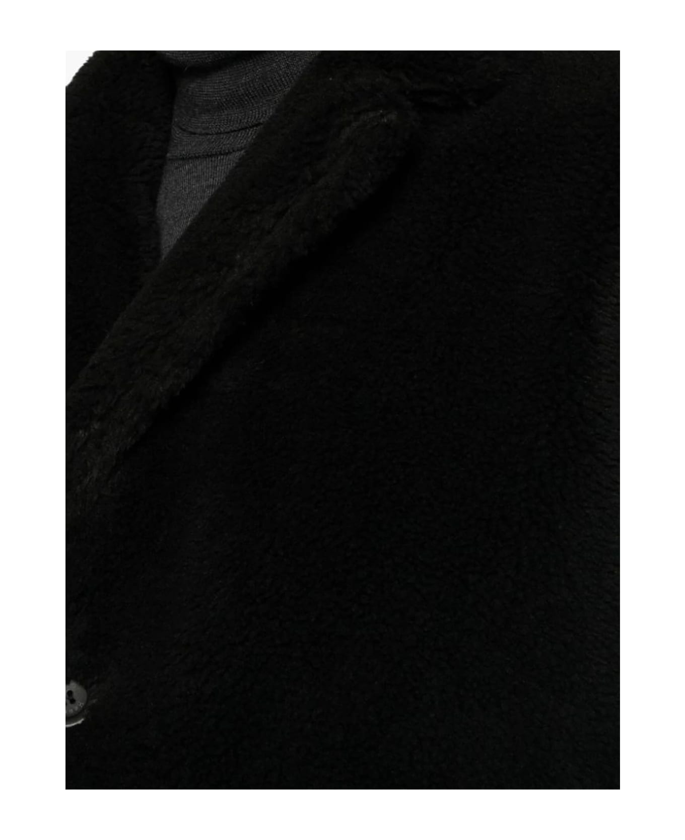 Herno Vegan Fur Coat - black コート