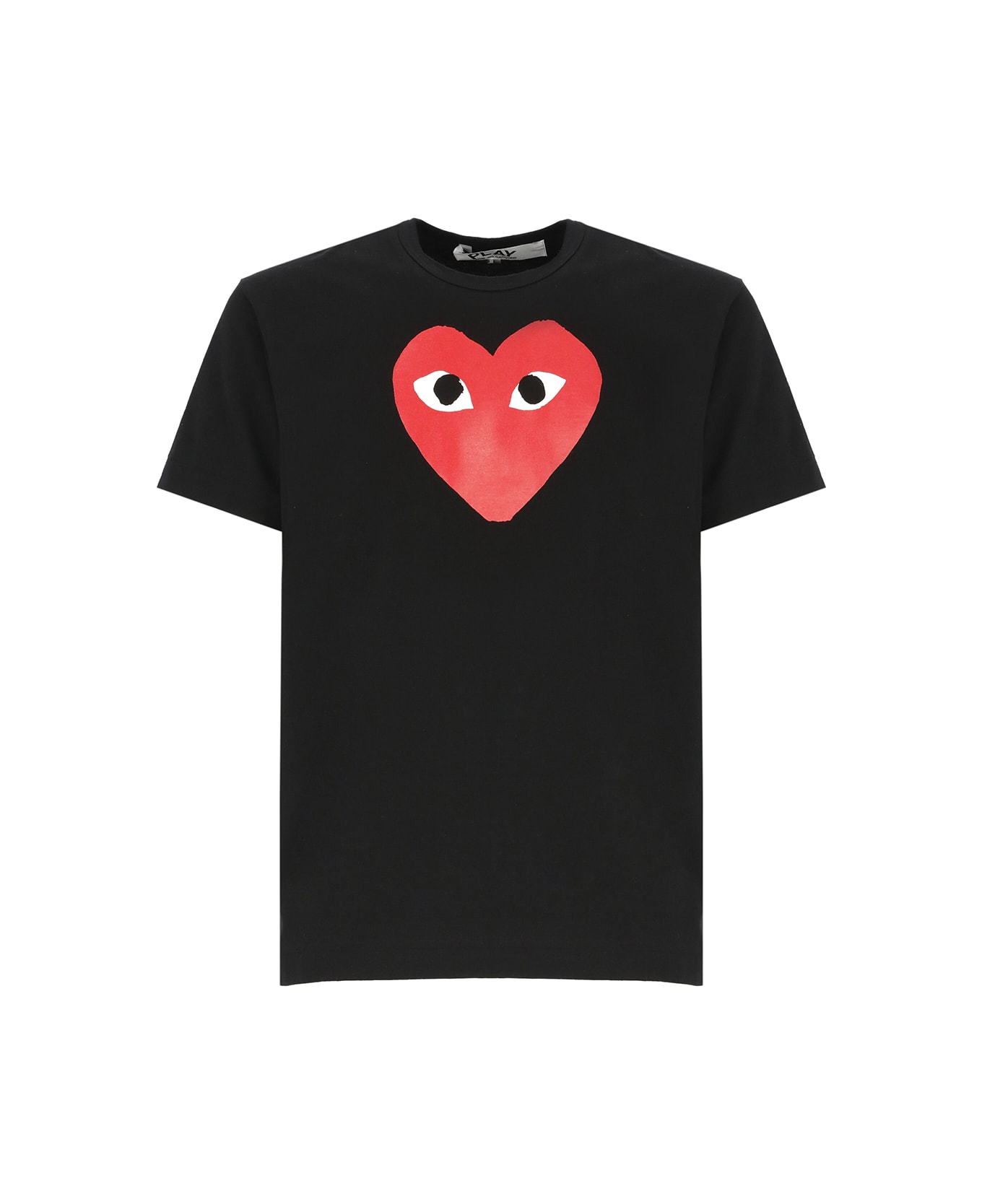 Comme des Garçons Play Logoed T-shirt - Black シャツ