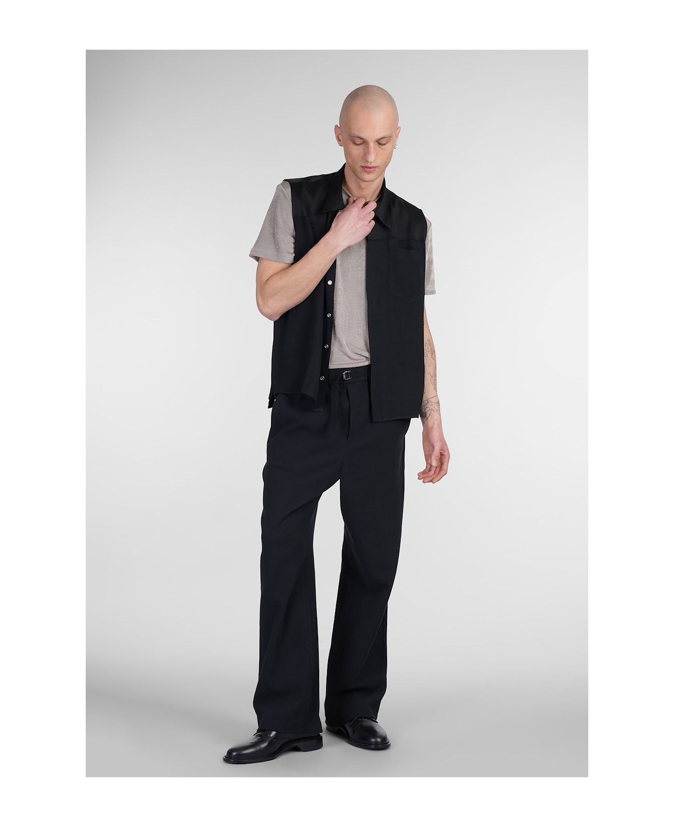 Ami Alexandre Mattiussi Pants In Black Cotton - black
