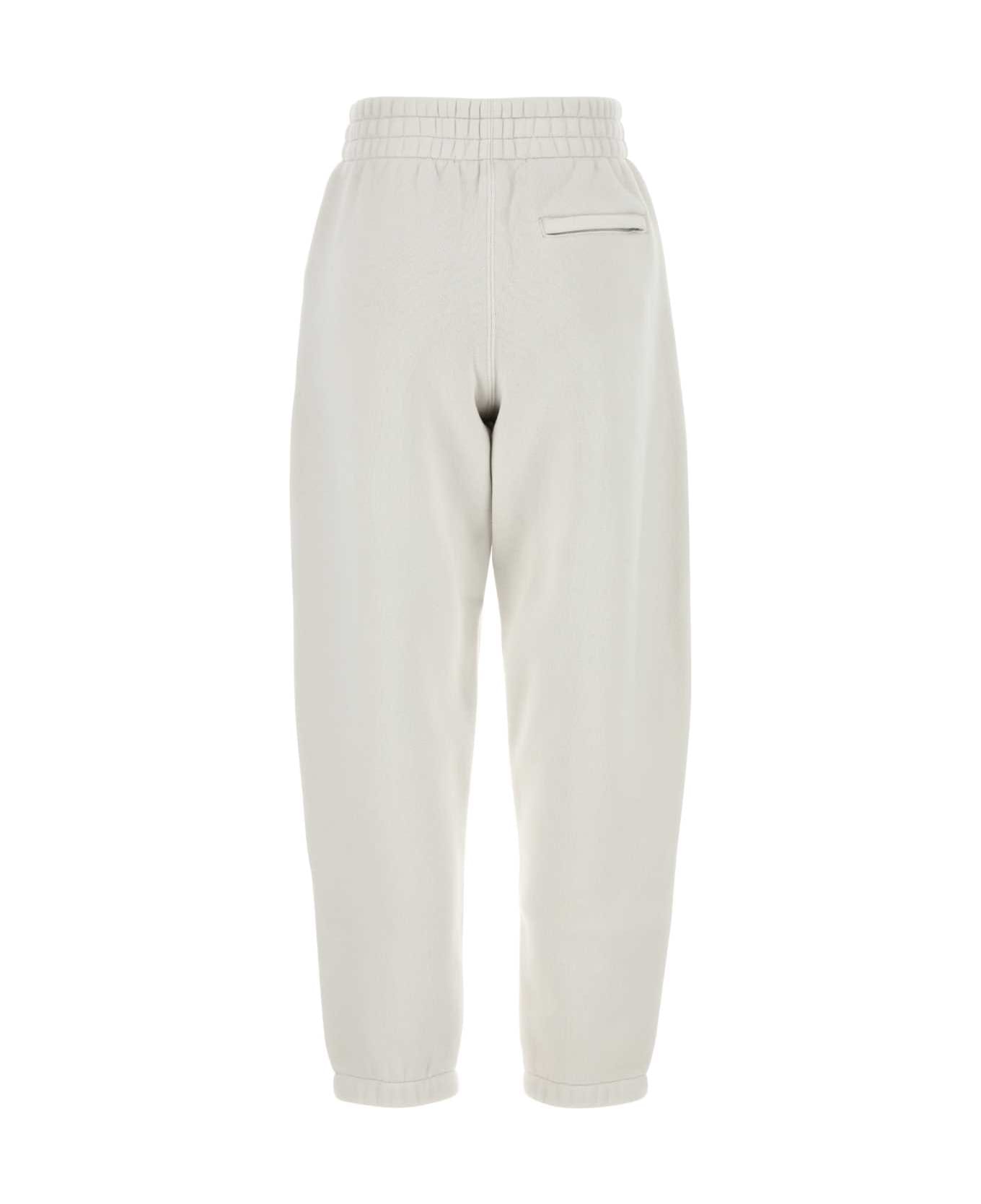 T by Alexander Wang White Cotton Blend Joggers - DIRTYWHITE