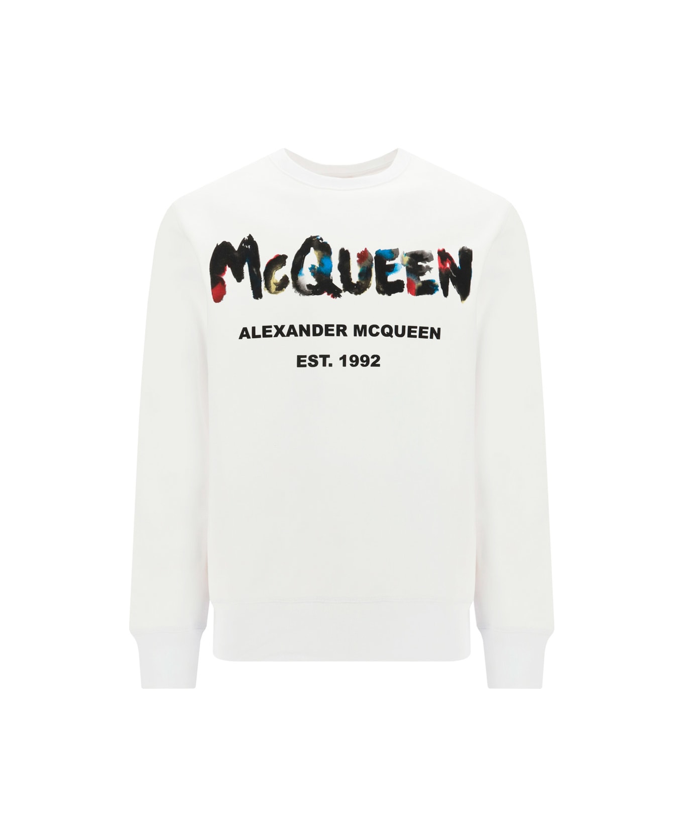 Alexander McQueen Logo Sweatshirt - White フリース