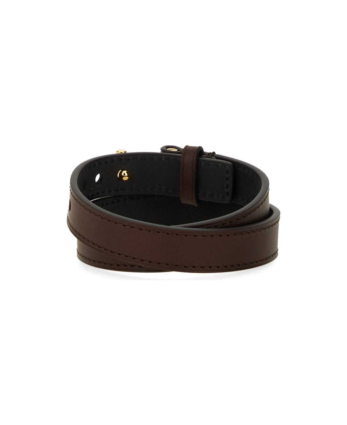 Tom Ford T-buckle Fastened Bracelet - BROWN