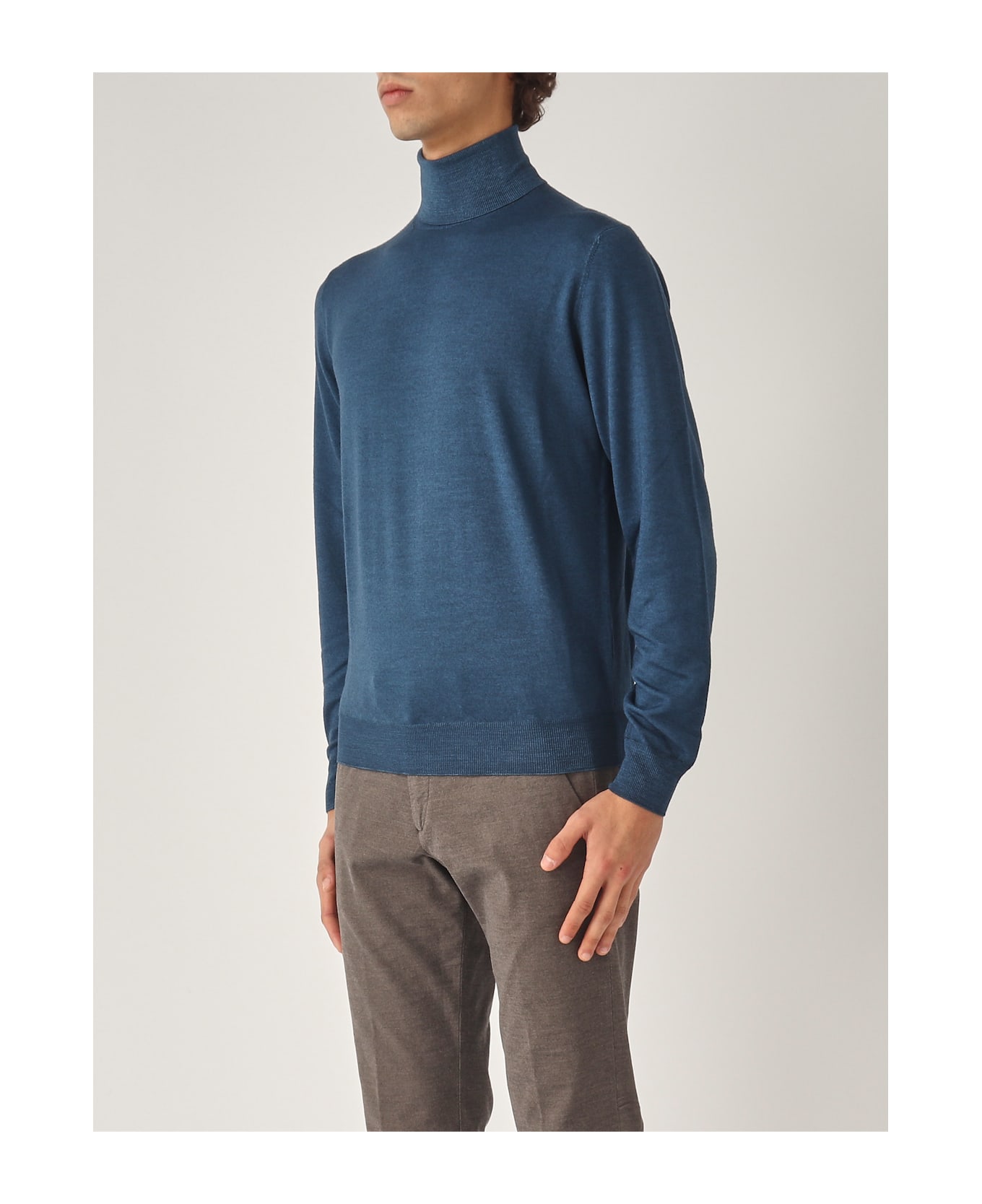 Filippo De Laurentiis Dolcevita Merinos Sweater - PETROLIO