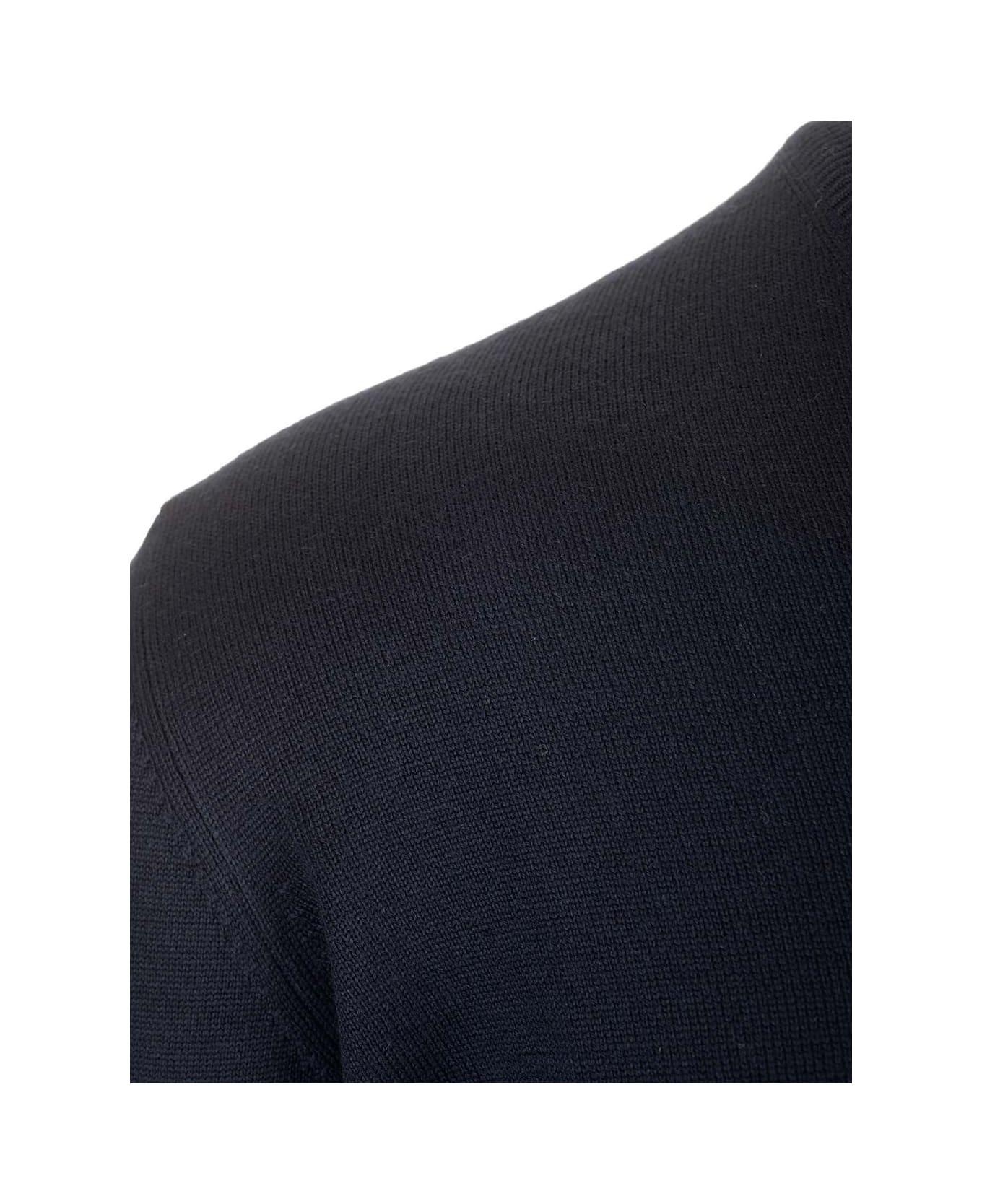 Barba Napoli Merino Wool Sweater - Blue ニットウェア