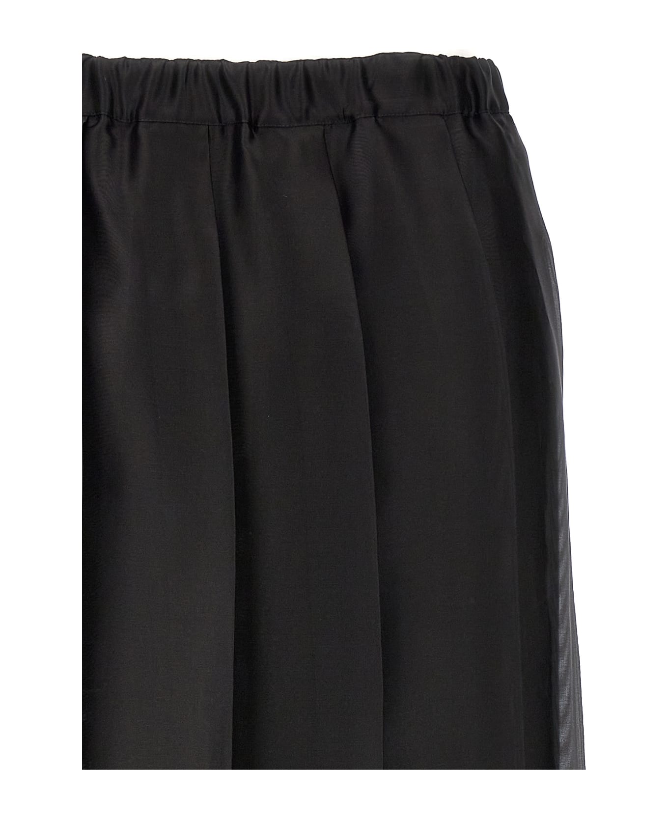 Fabiana Filippi Pleated Maxi Skirt - Black  