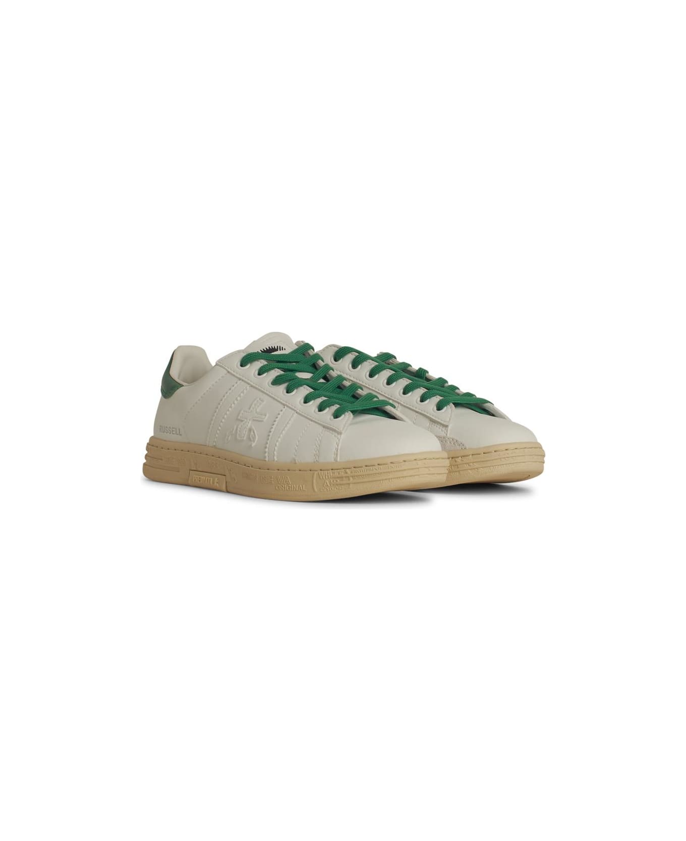 Premiata Sneker 
russel
 In White Leather - White