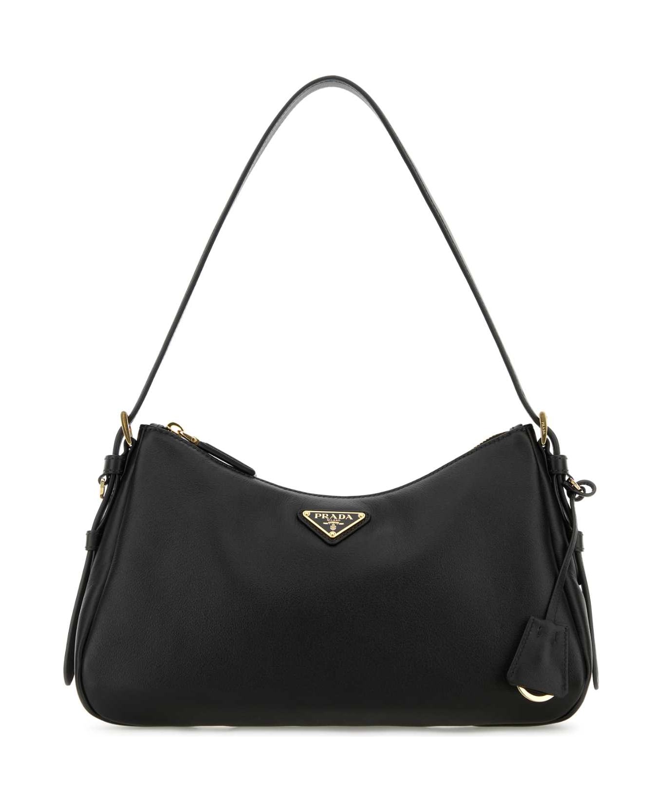 ショルダーバッグ・ポシェット PRADA Black Leather Medium Aim??E Shoulder Bag Black Prada Aimée medium leather shoulder bag | PRADA