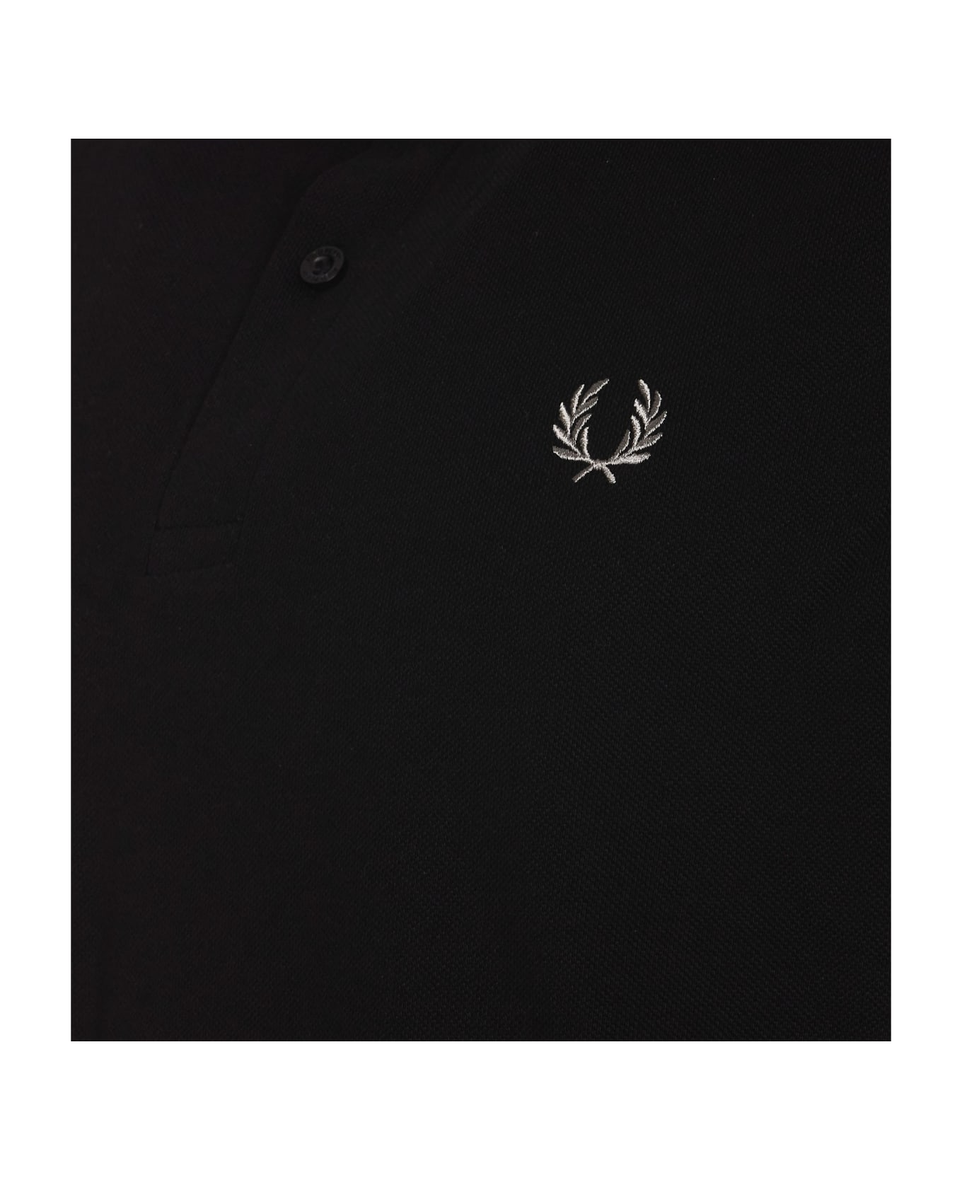 Fred Perry Logo Polo - Black/chrome