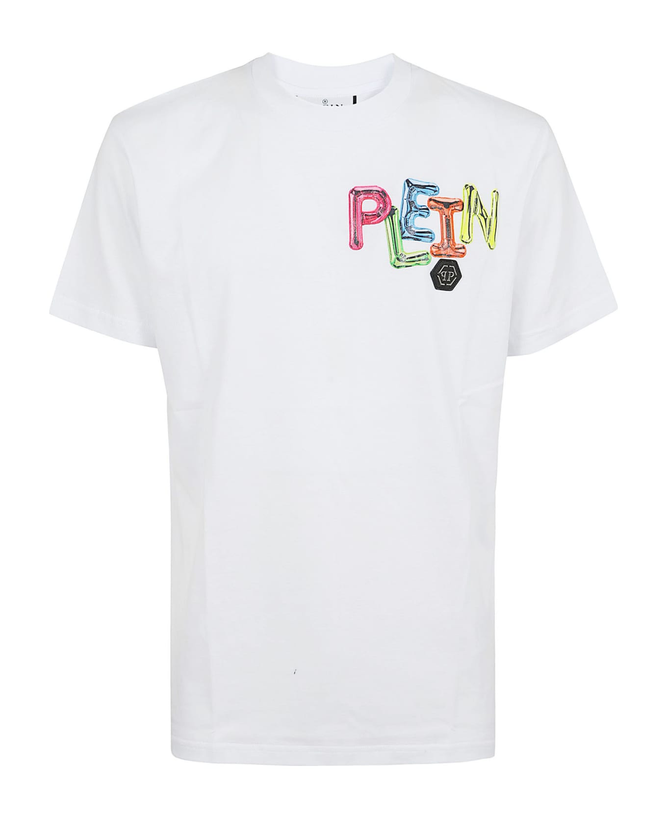 Philipp Plein T-shirt Round Neck Ss - White シャツ