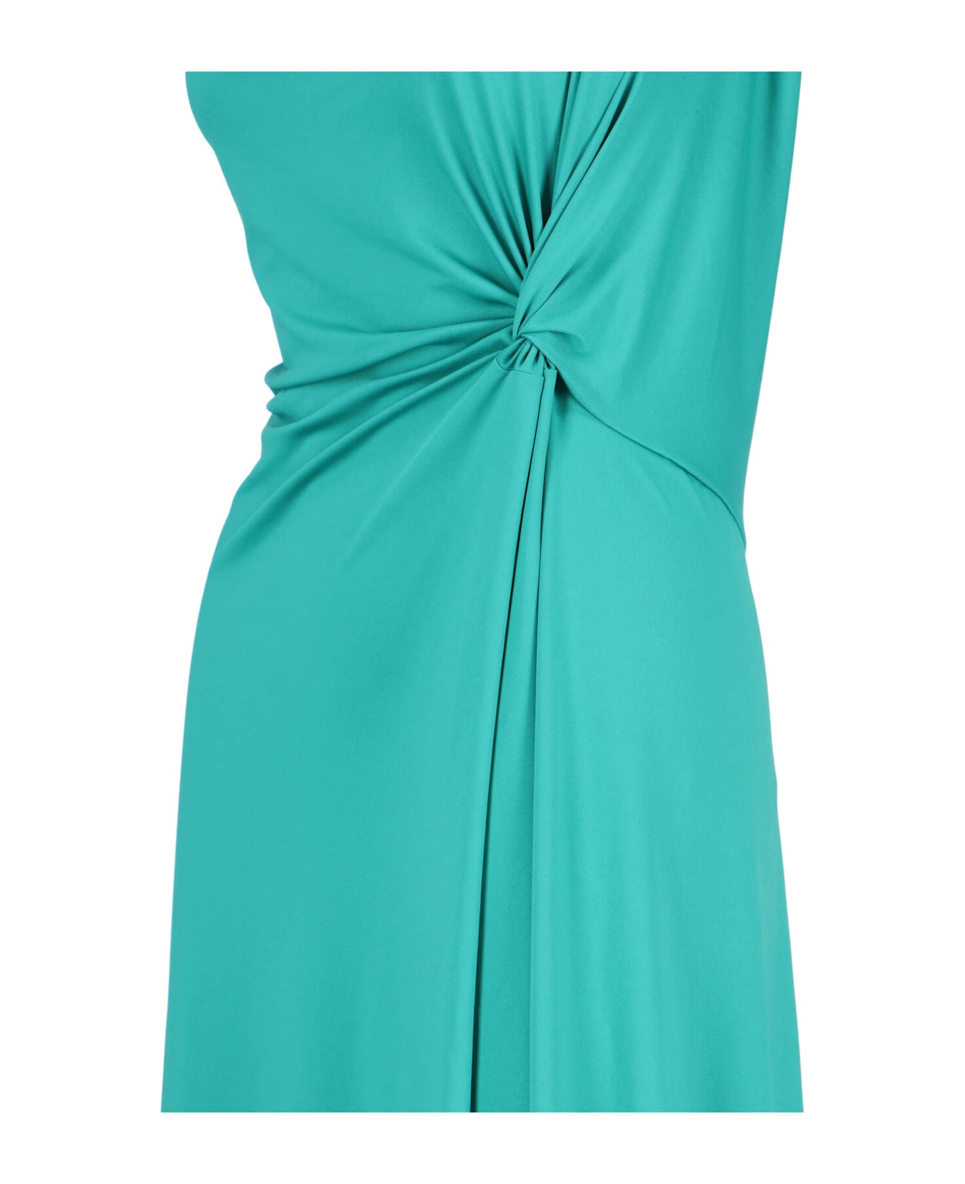 Victoria Beckham Asymmetric Maxi Dress - Green