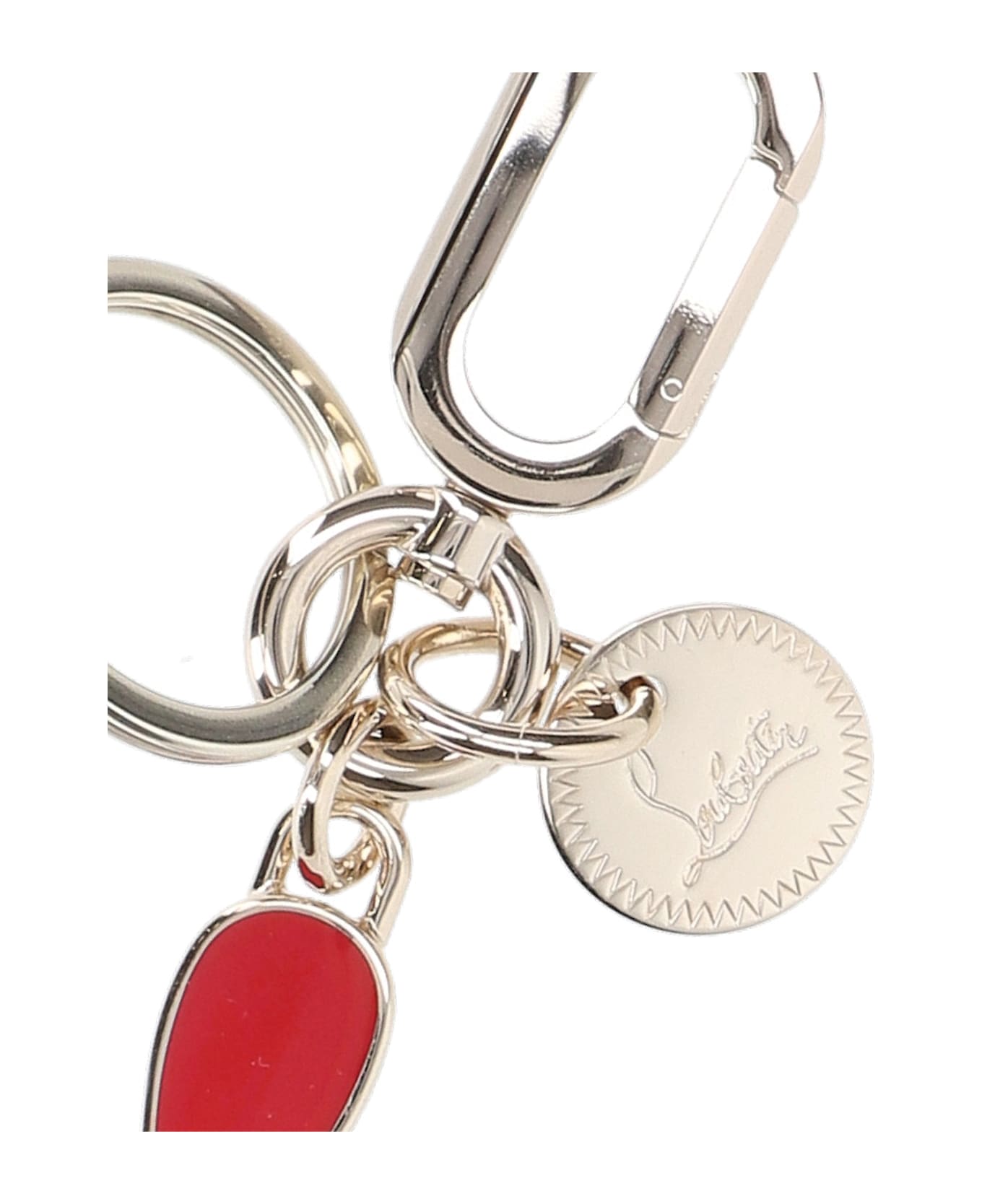 Christian Louboutin "mooncrest" Keyring - Gold