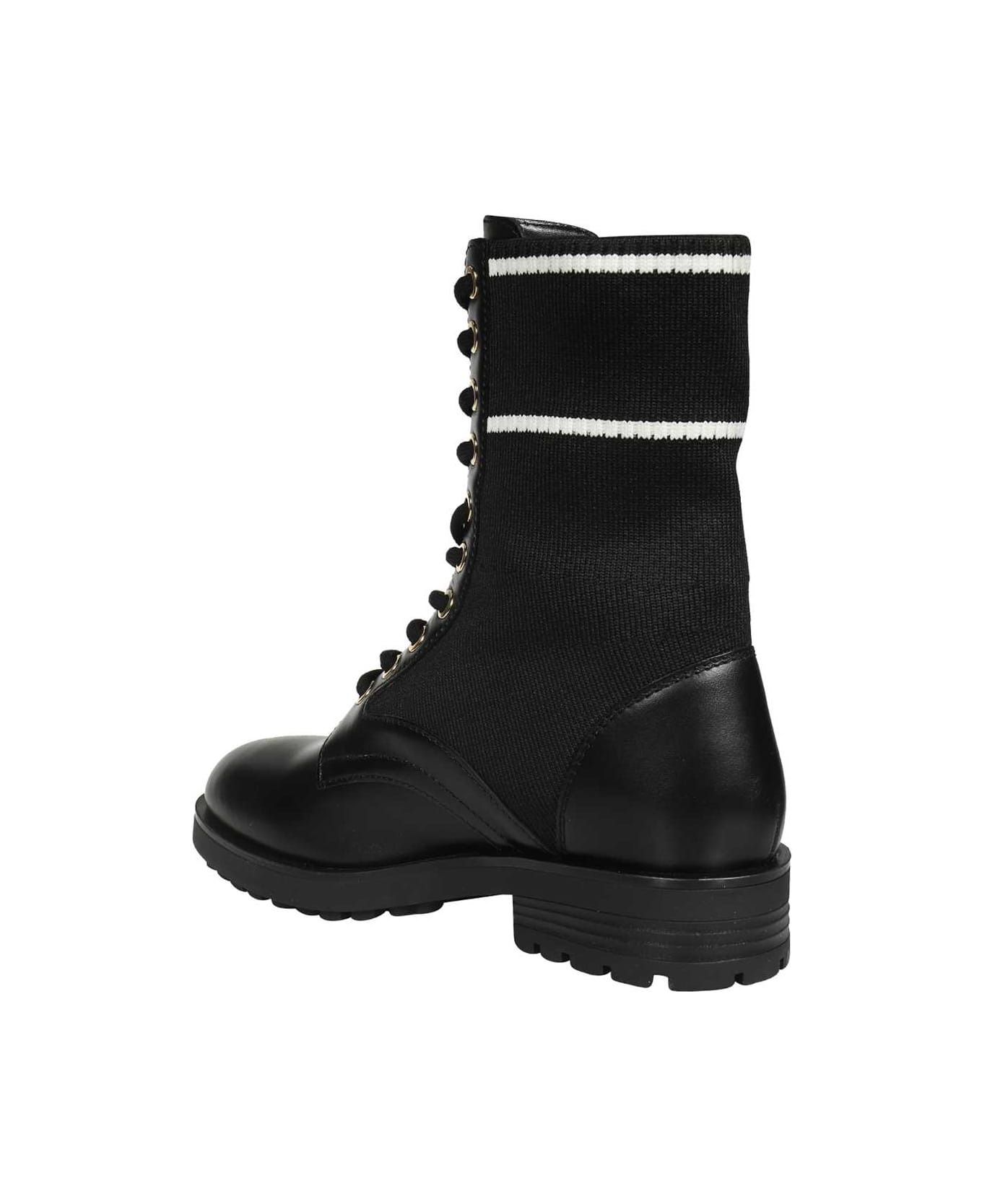 Love Moschino Lace-up Ankle Boots - black