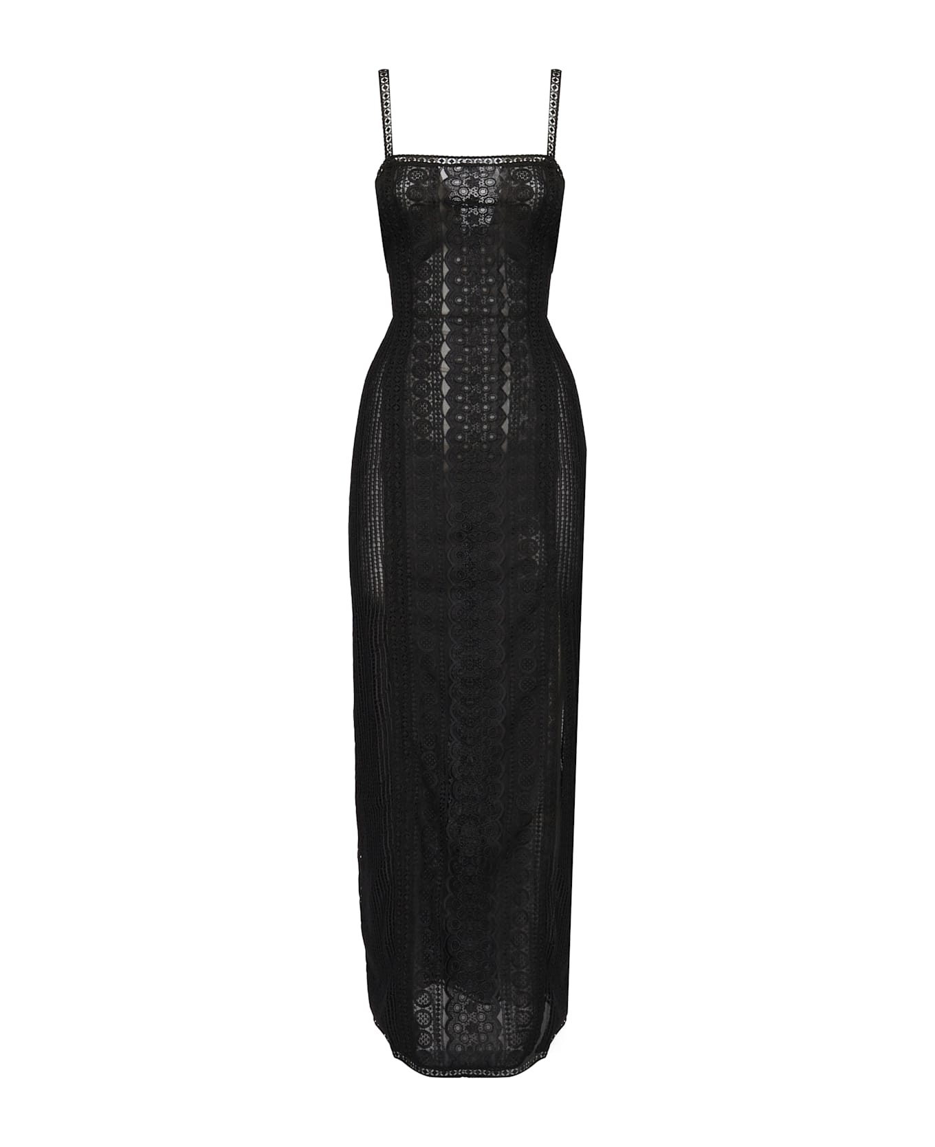 Charo Ruiz Vannie Long Dress - Black