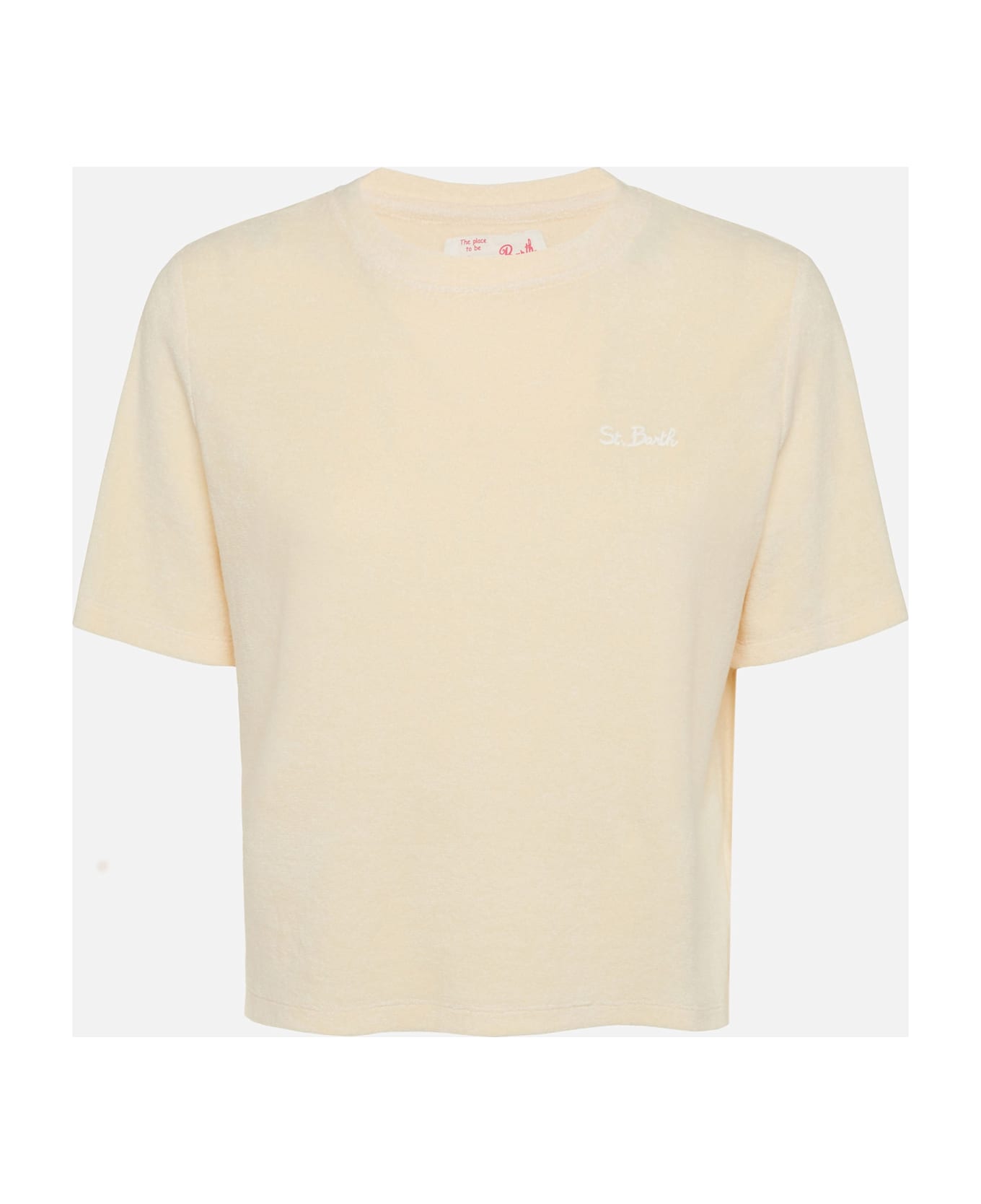 MC2 Saint Barth Beige Terry Cotton T-shirt Aleja - BEIGE
