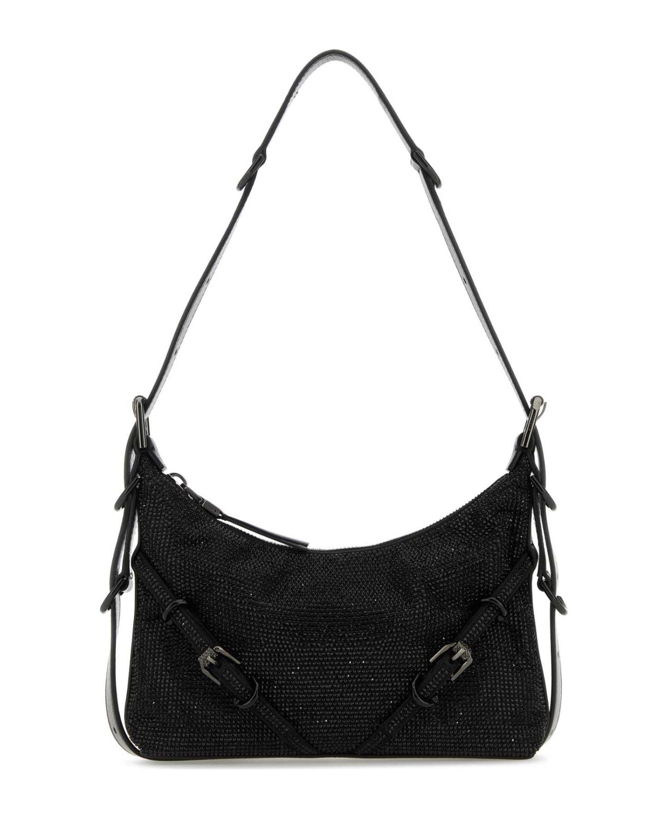 Givenchy Black Fabric Mini Voyou Shoulder Bag - BLACK