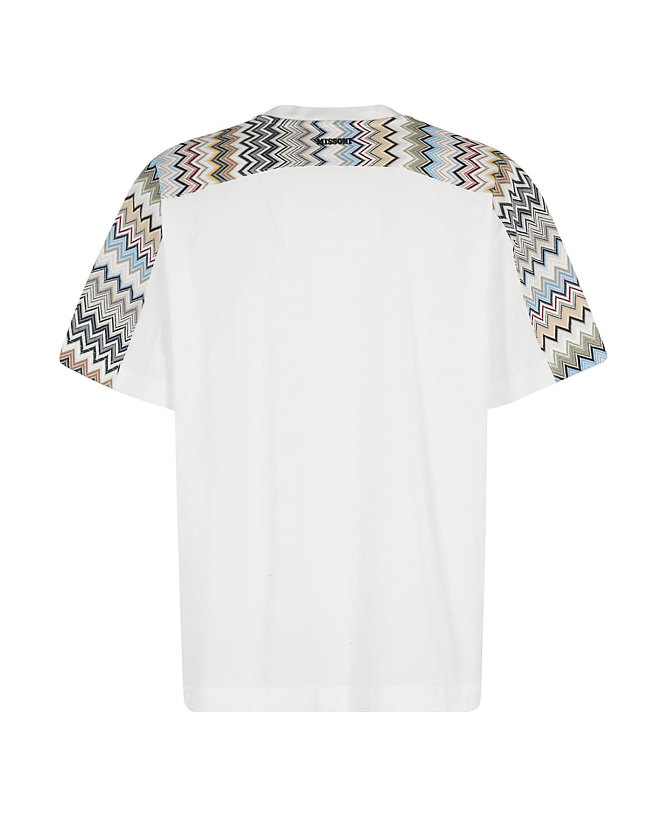 Missoni Short Sleeve T Shirt - Ay White Base Beige