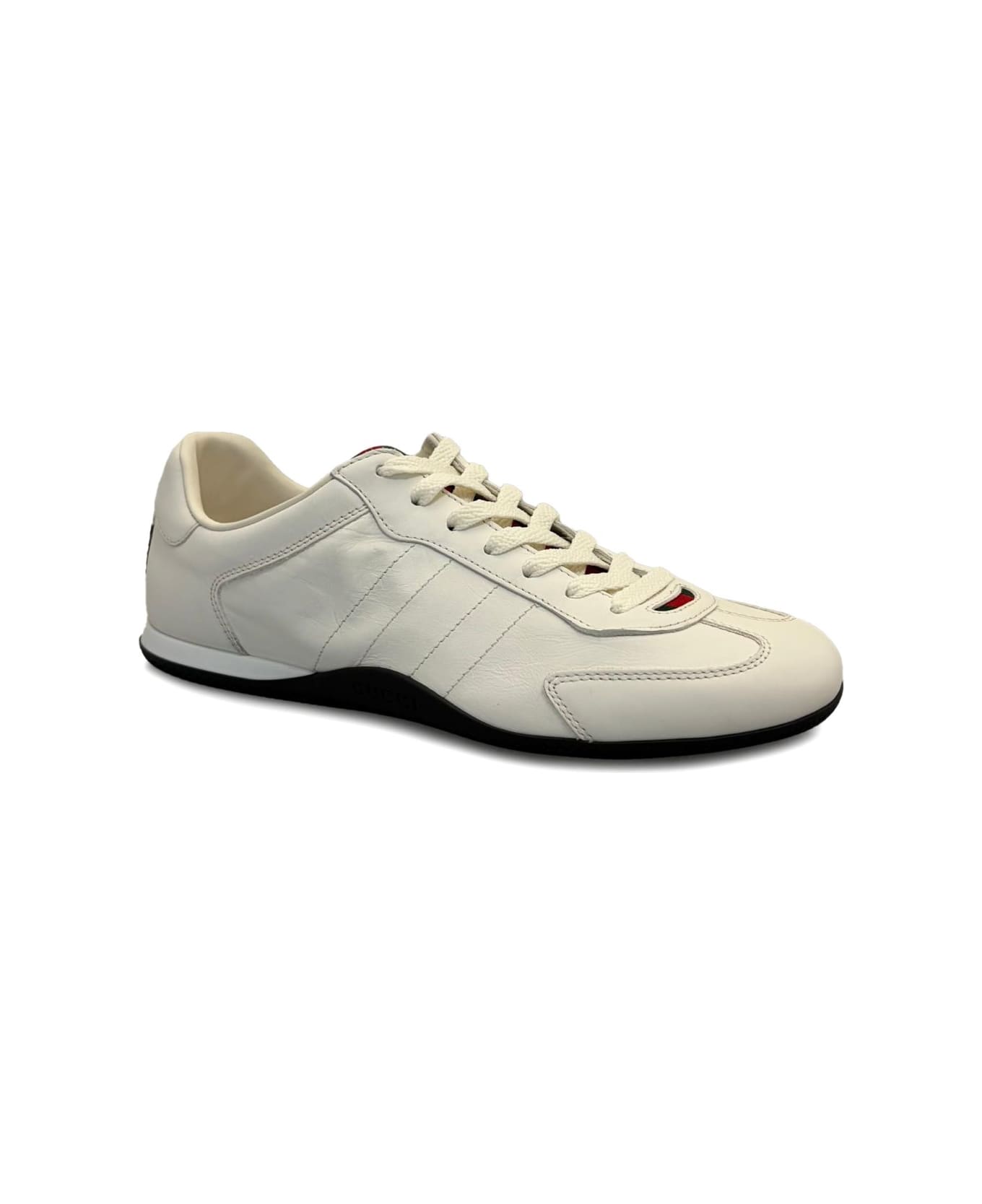 Gucci Leather Sneakers - White